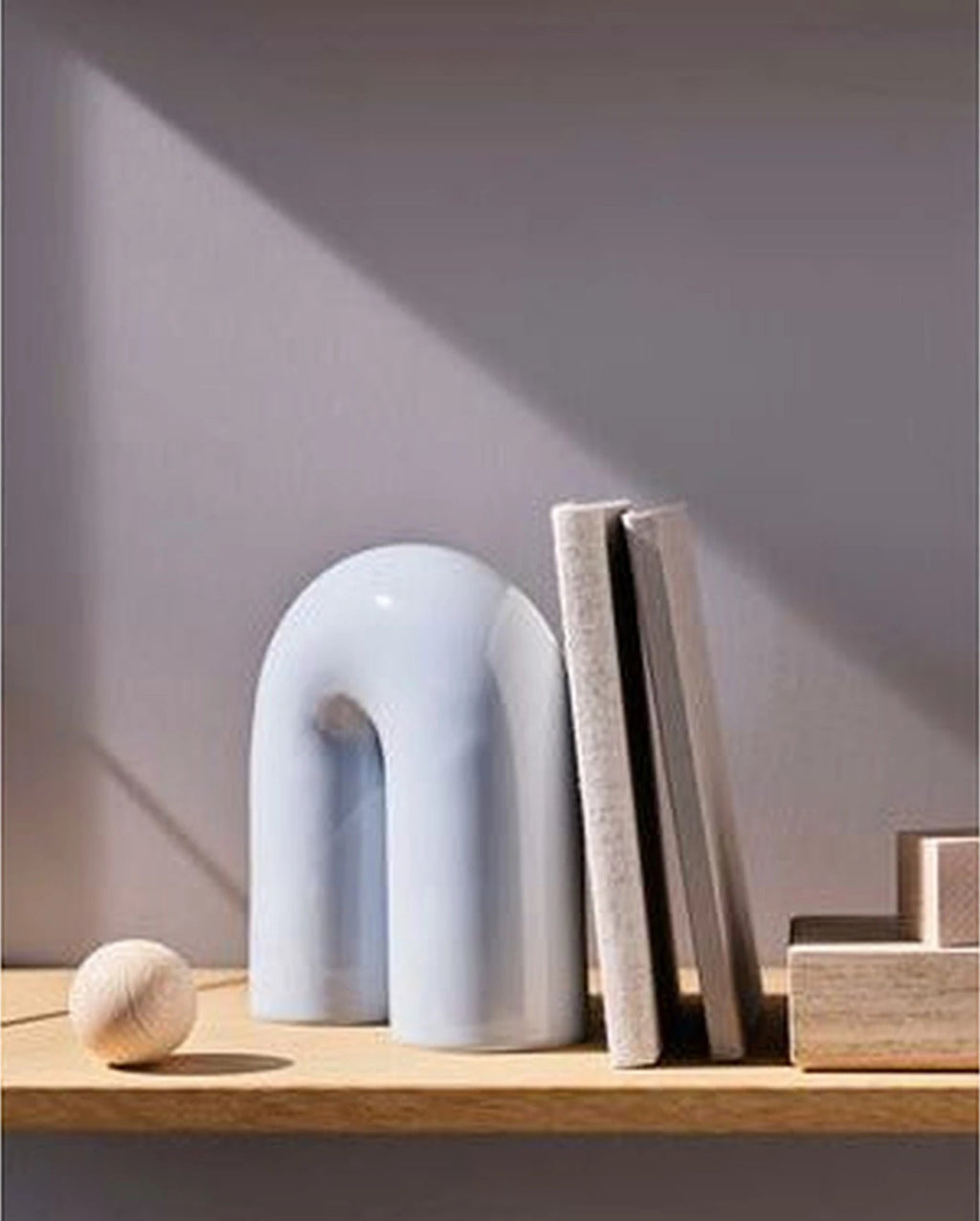 Lucie Kaas Paipa Tube Ceramic Figure Small, Blue Fog