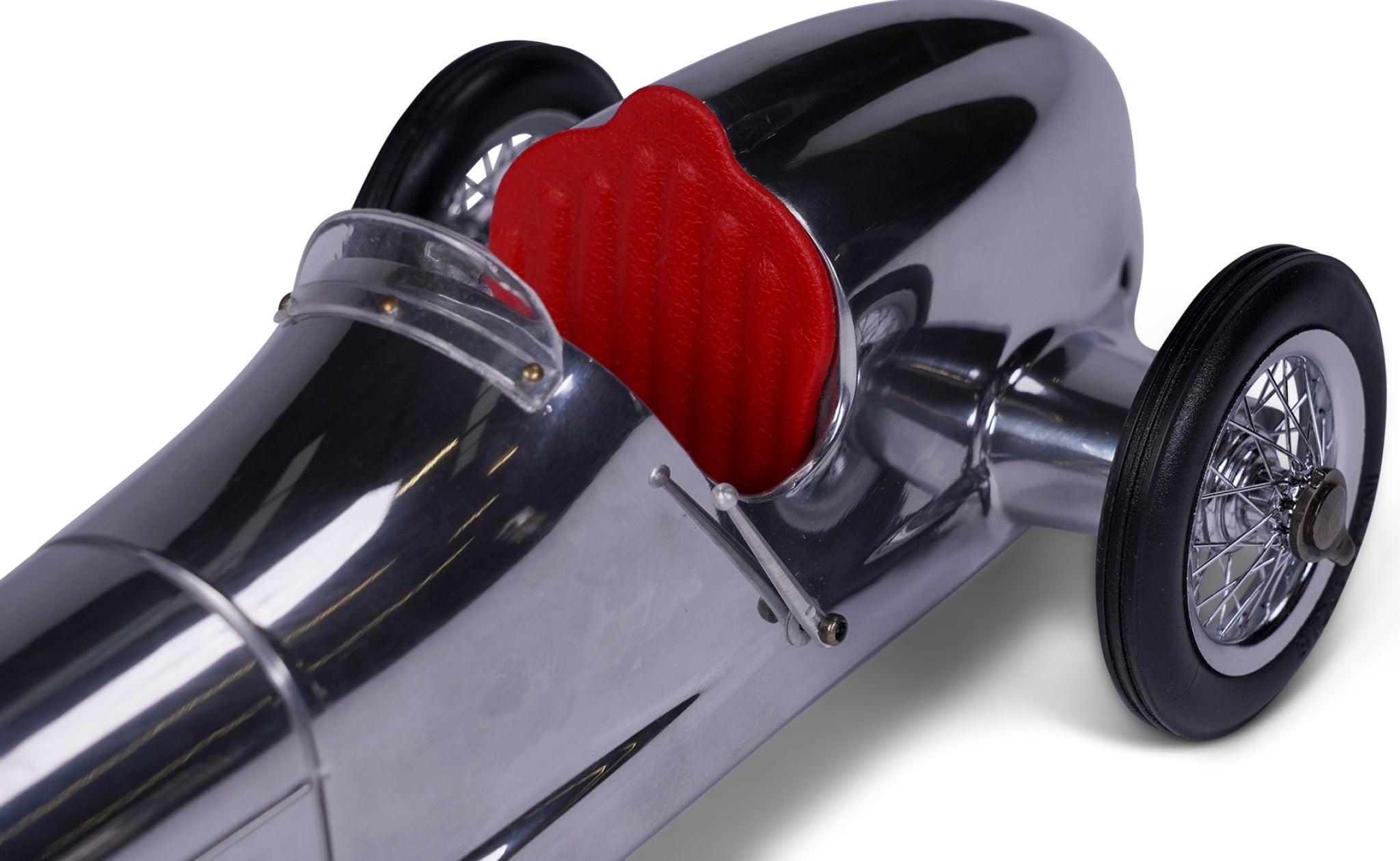 Authentic Models Silver Arrow Racing Car Model, Red Seat