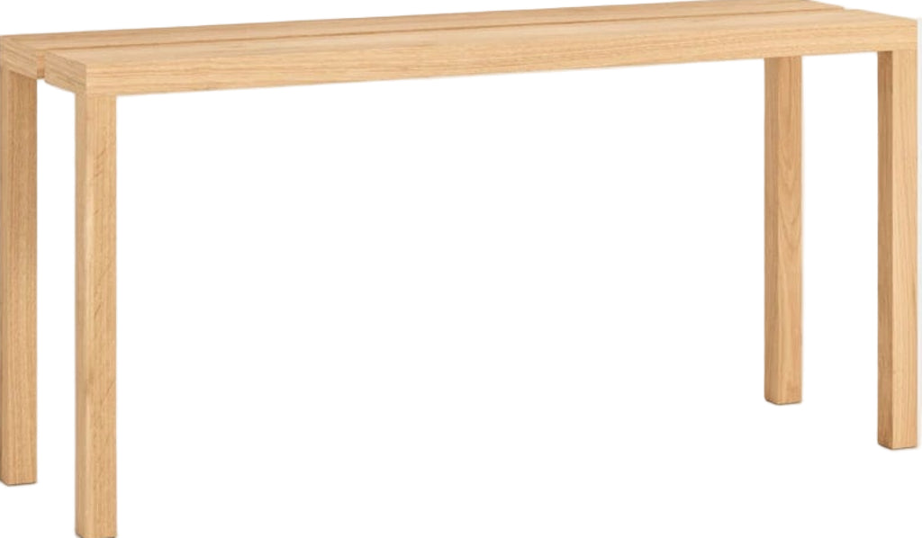 Moebe Peg Bench: Ideal Narrow Hallway Seating, FSC-Certified Oak