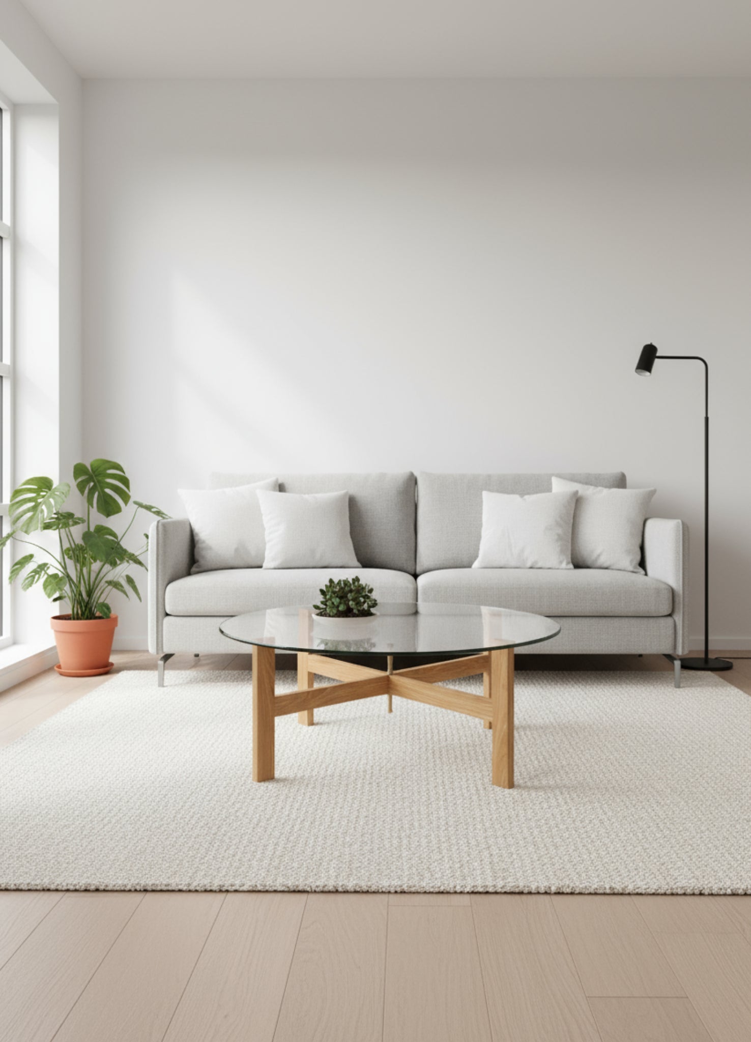 Moebe Round Coffee Table, 88 Cm, Oak (fsc 100%)