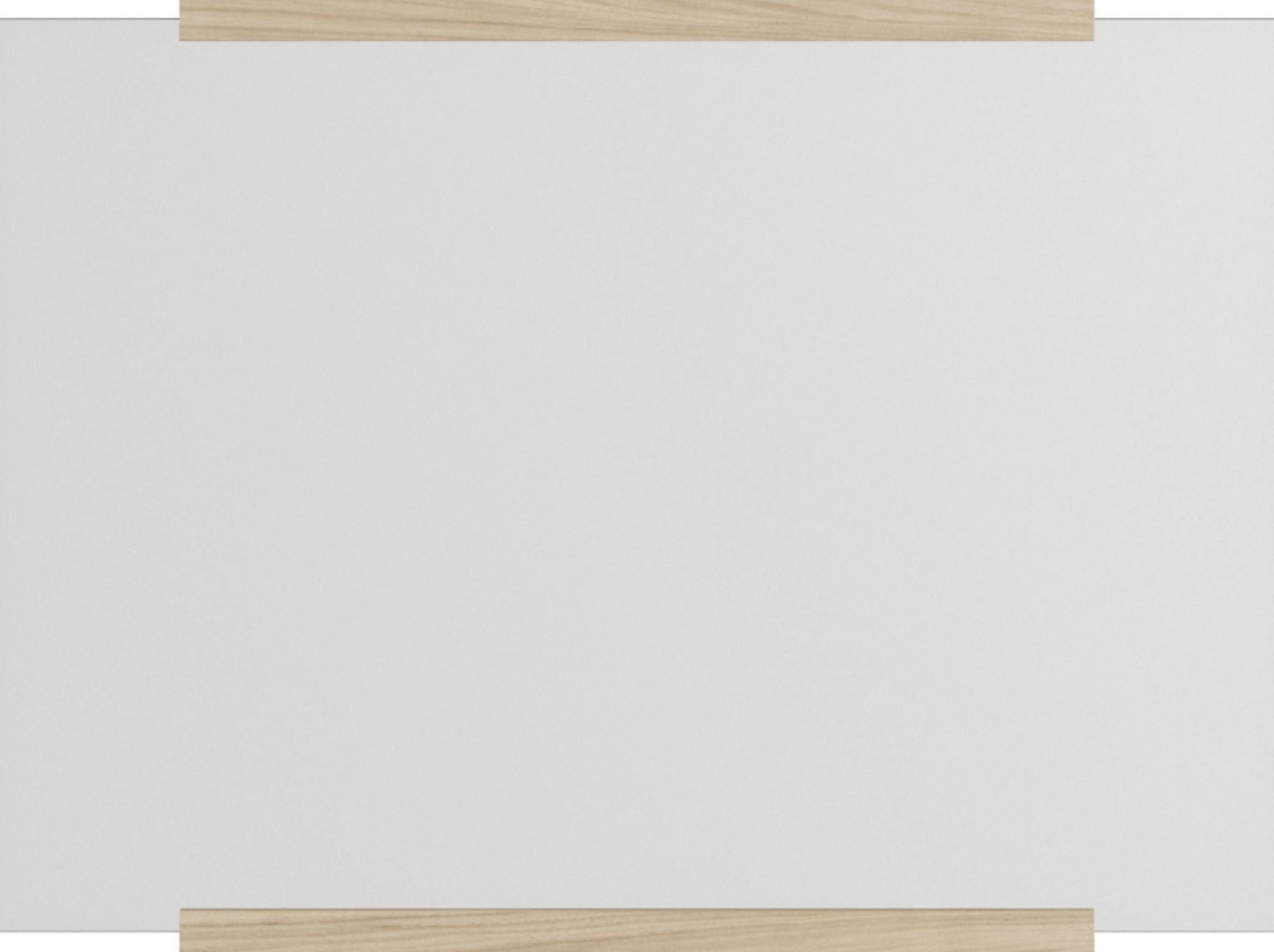 Moebe Rectangular Ash Wall Mirror 43.3x30 cm - Minimalist Nordic Design