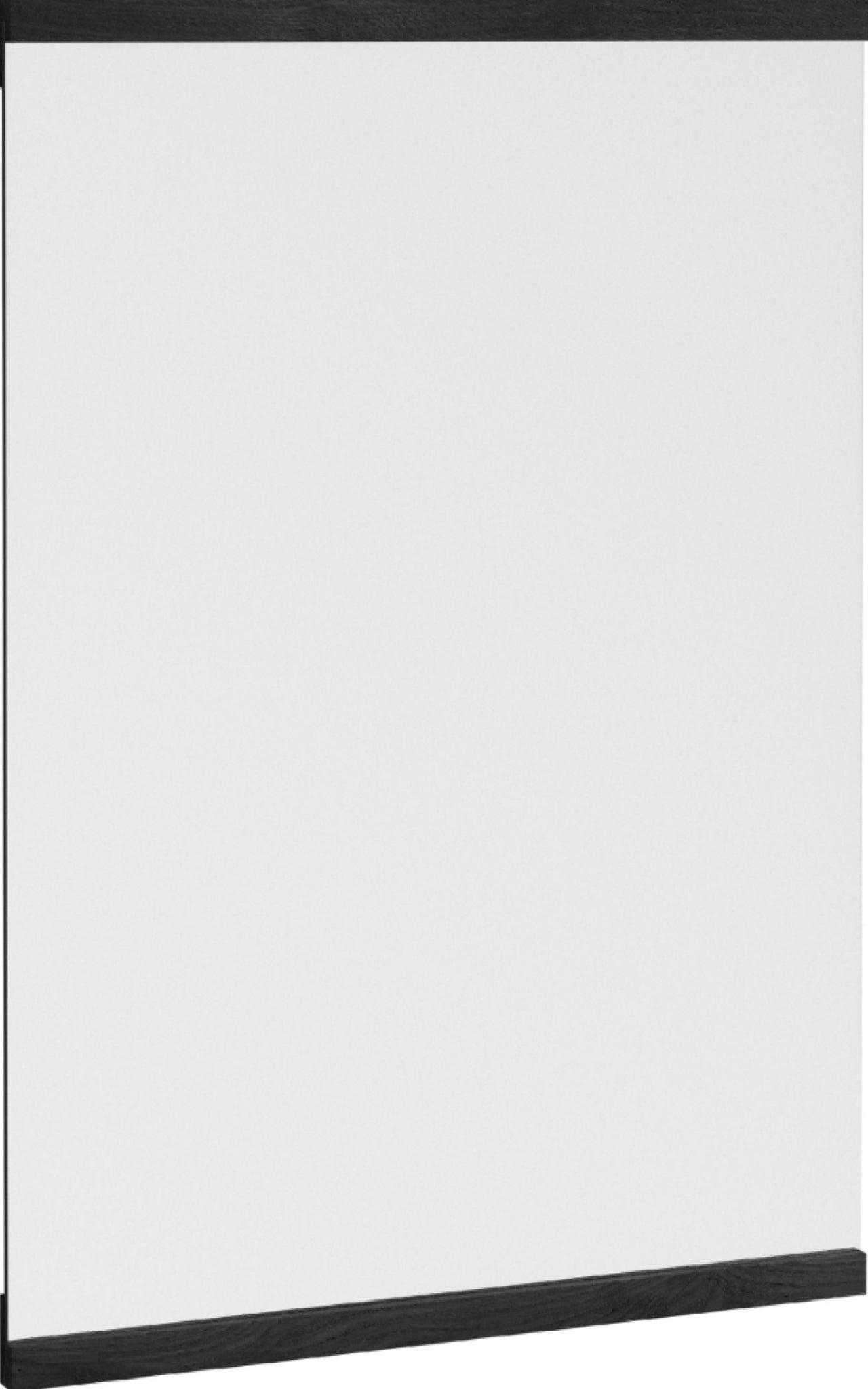 Moebe Black Rectangular Wall Mirror 43.3x30 cm - Minimalist Oak Design