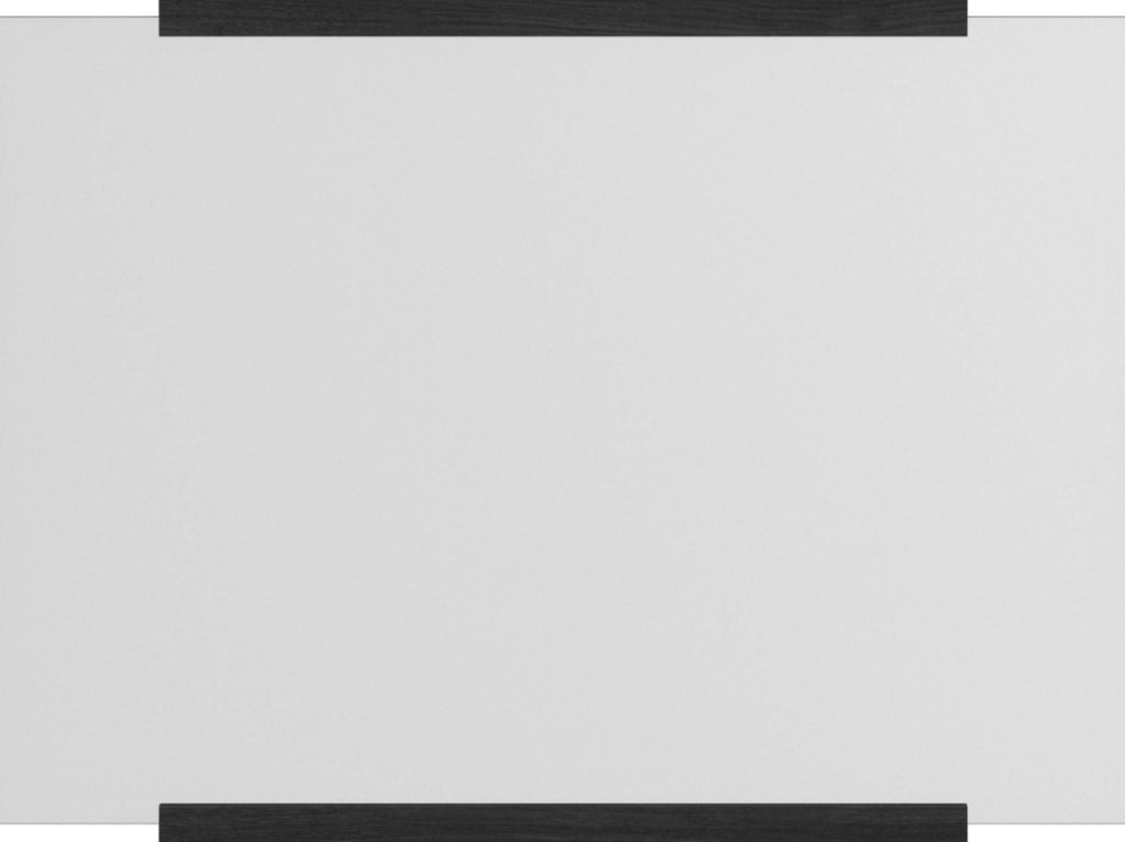 Moebe Black Rectangular Wall Mirror 43.3x30 cm - Minimalist Oak Design