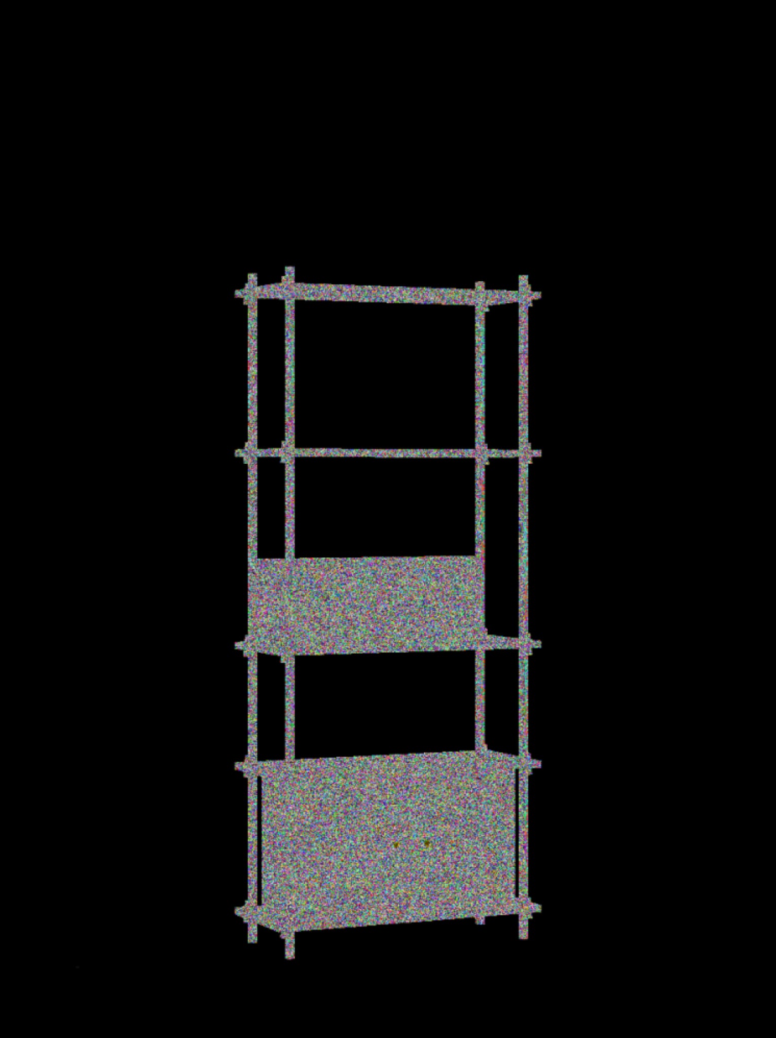 Moebe Shelving Set S.200.1.b, Oak Shelves, Warm Grey Legs (fsc Mix Credit)