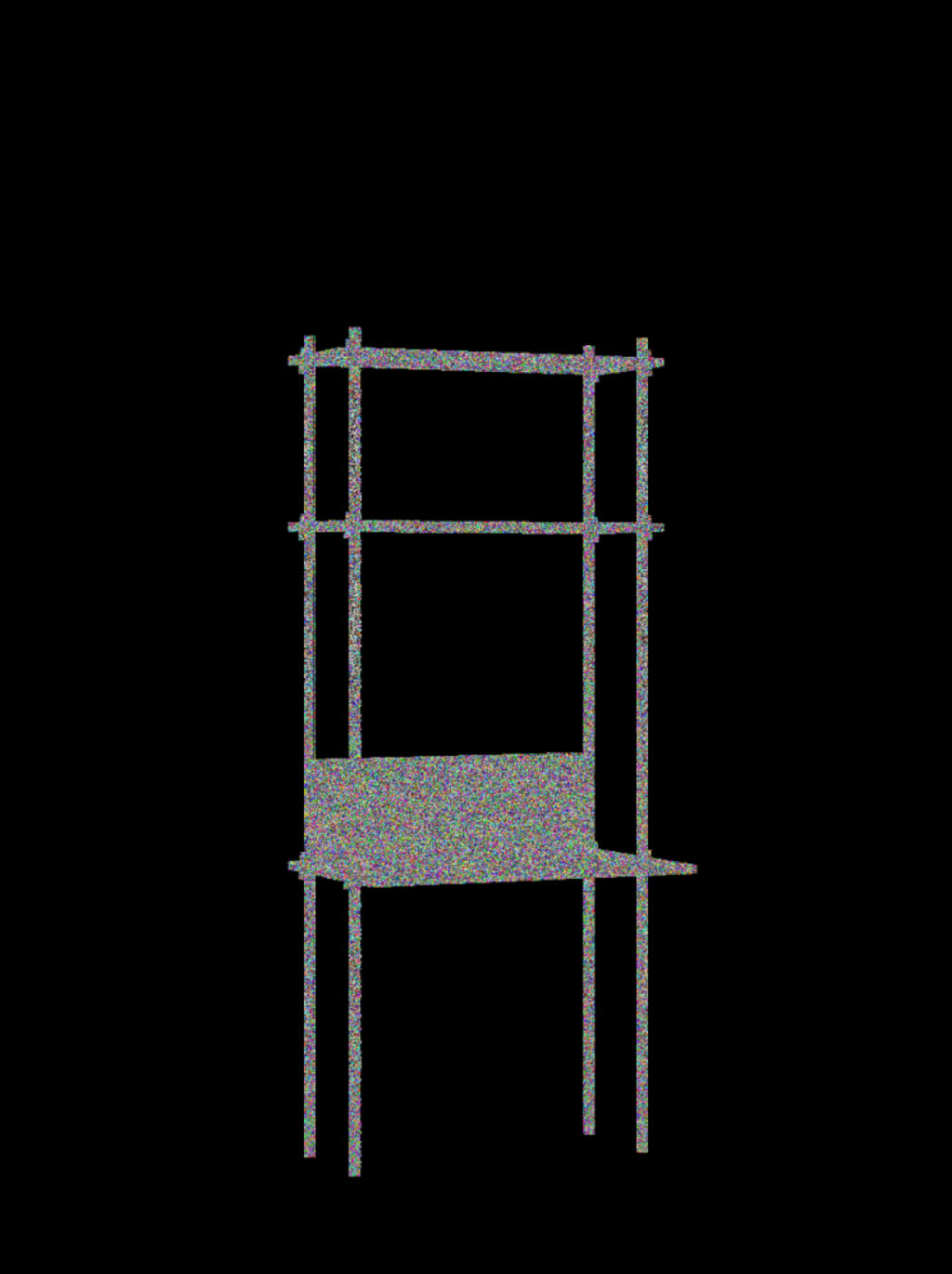 Moebe Shelving Set S.200.1.d, Oak Shelves, Black Legs (fsc Mix Credit)