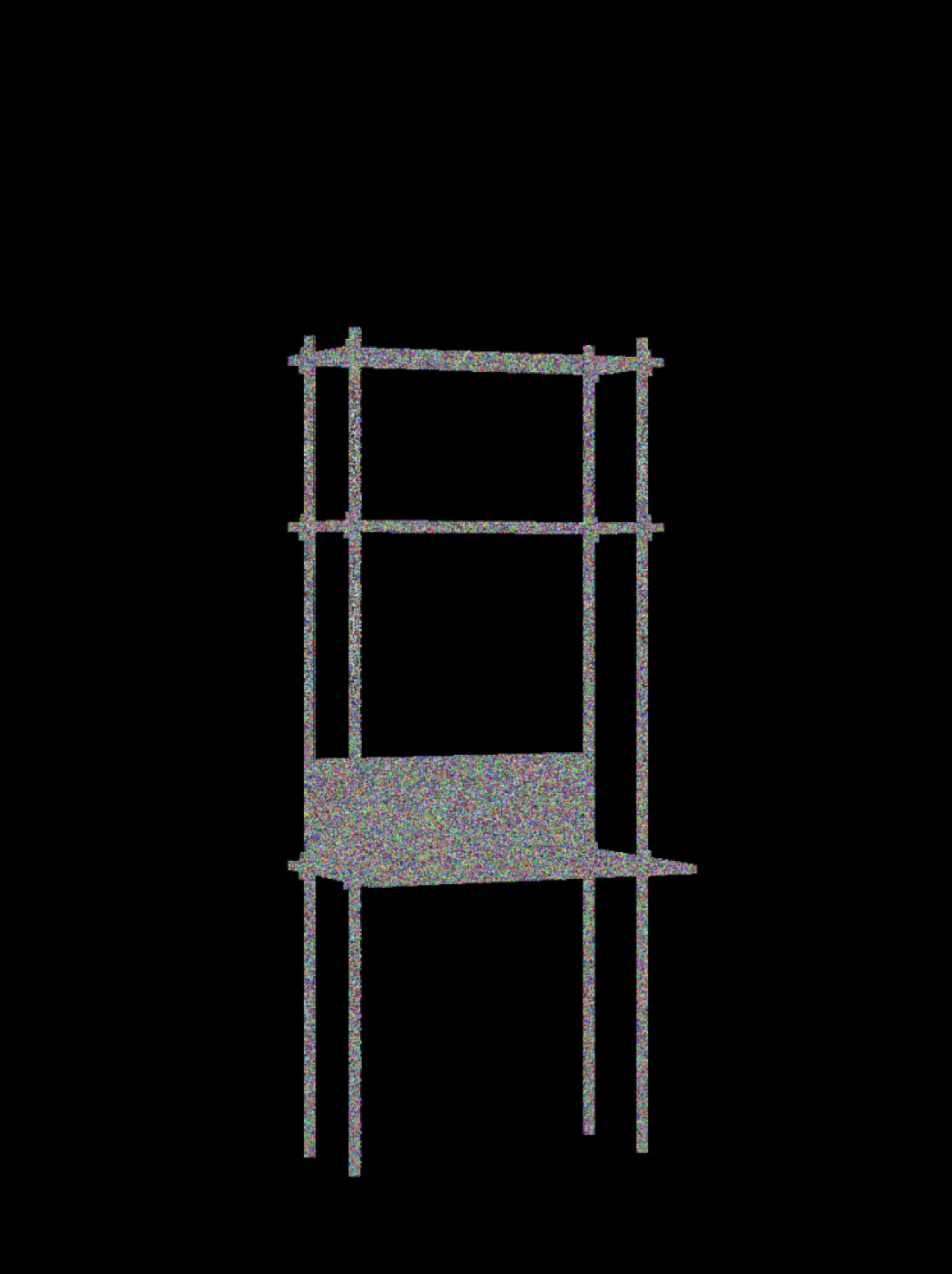 Moebe Shelving Set S.200.1.d, Smoked Oak Shelves, Black Legs (fsc Mix Credit)