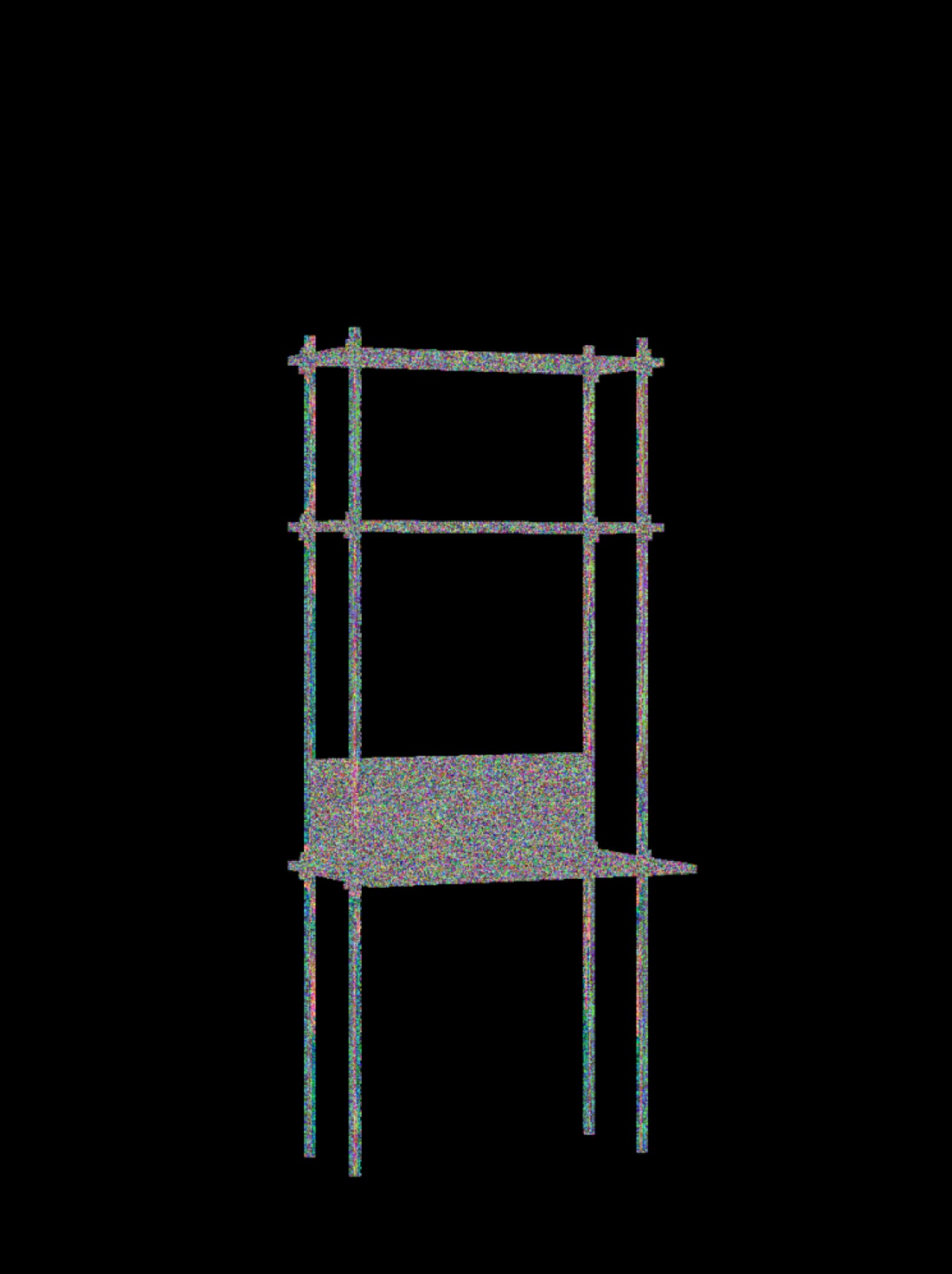 Moebe Shelving Set S.200.1.d, Smoked Oak Shelves, Deep Blue Legs (fsc Mix Credit)