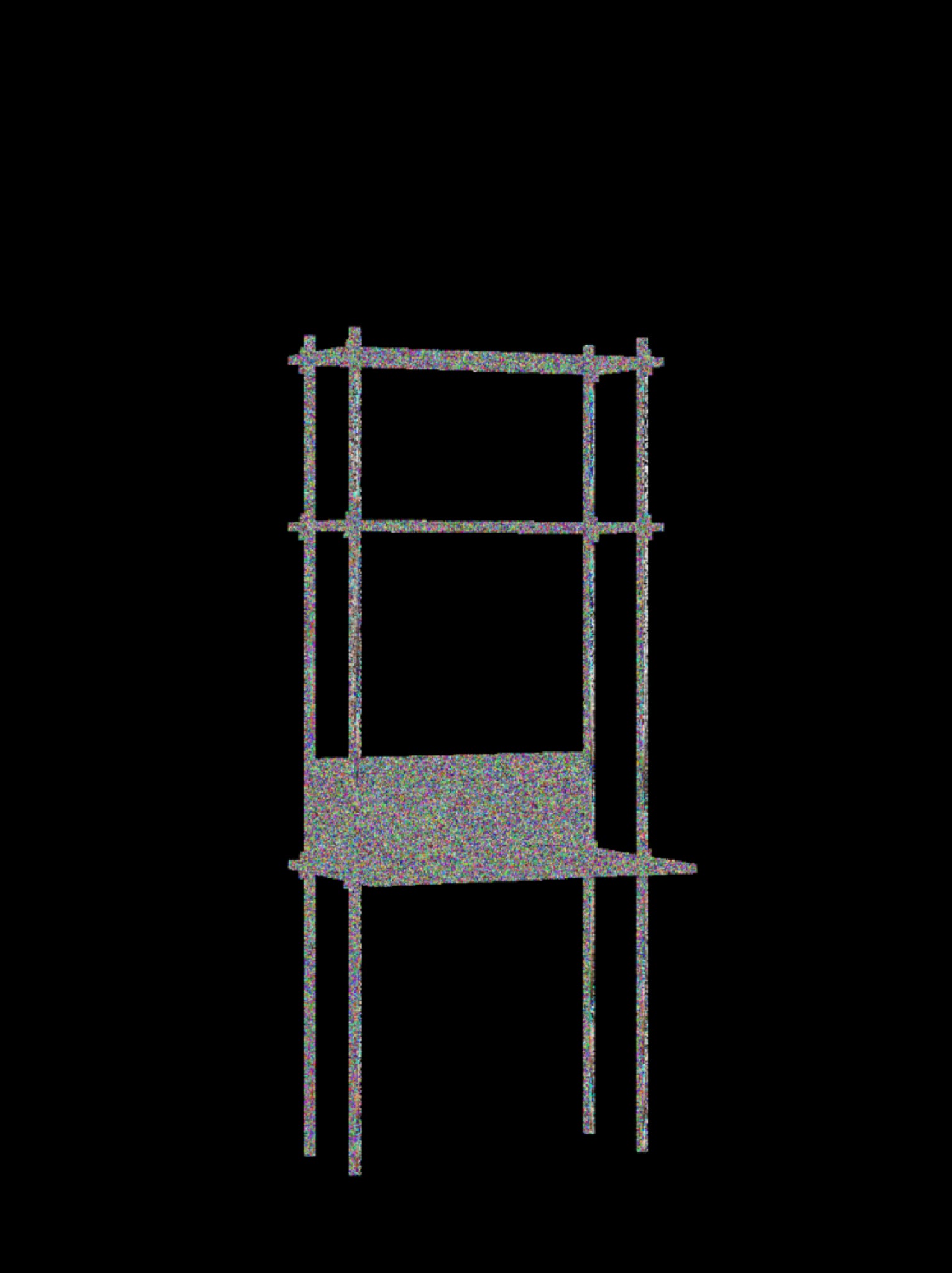 Moebe Shelving Set S.200.1.d, Smoked Oak Shelves, White Legs (fsc Mix Credit)