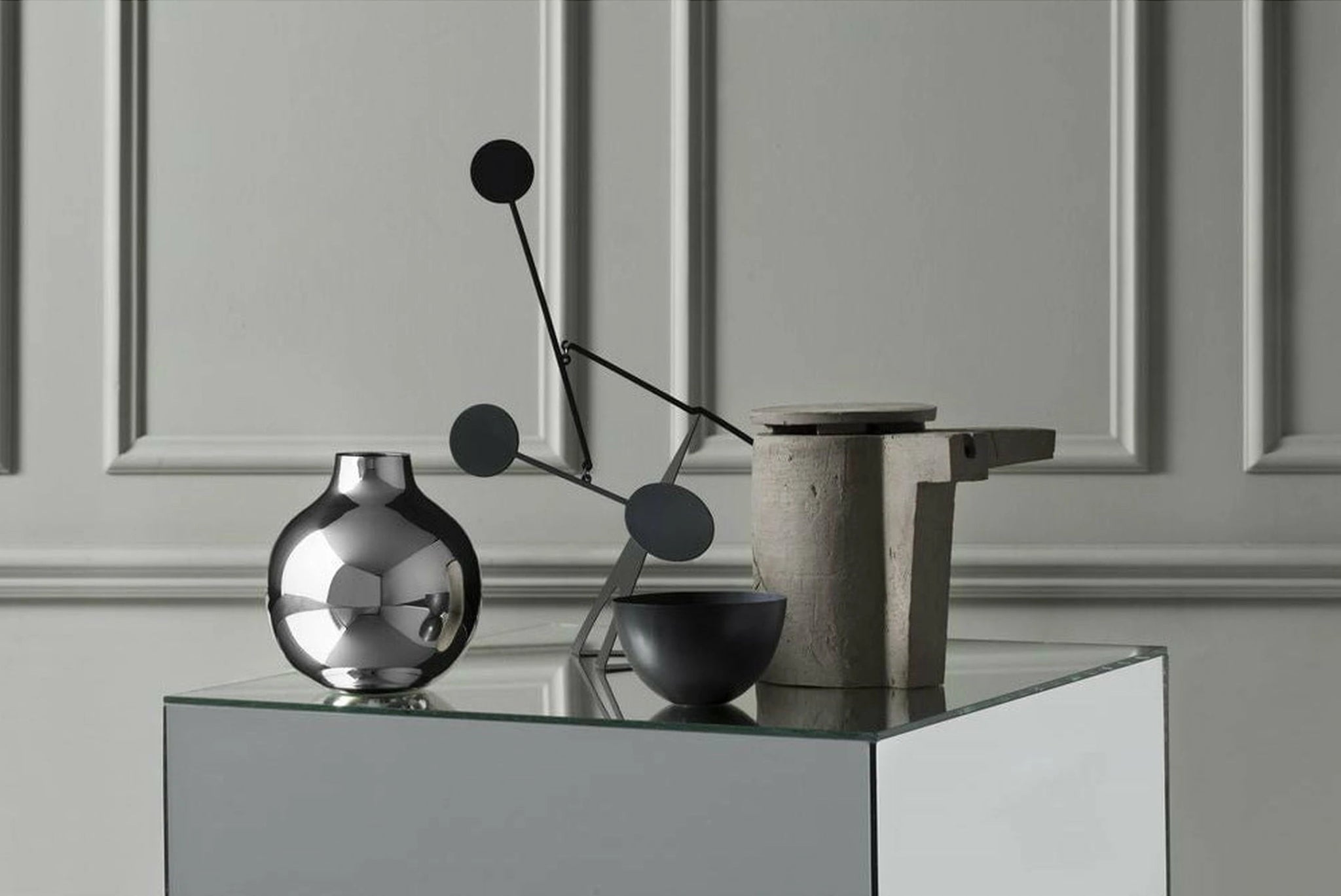 Skultuna Boule Vase Small, Silver