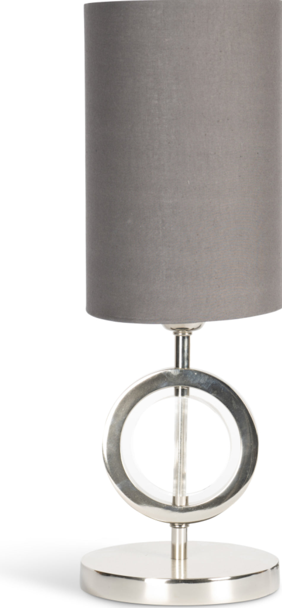 Authentic Models Art Deco Circle Lamp Circular Single, Silver