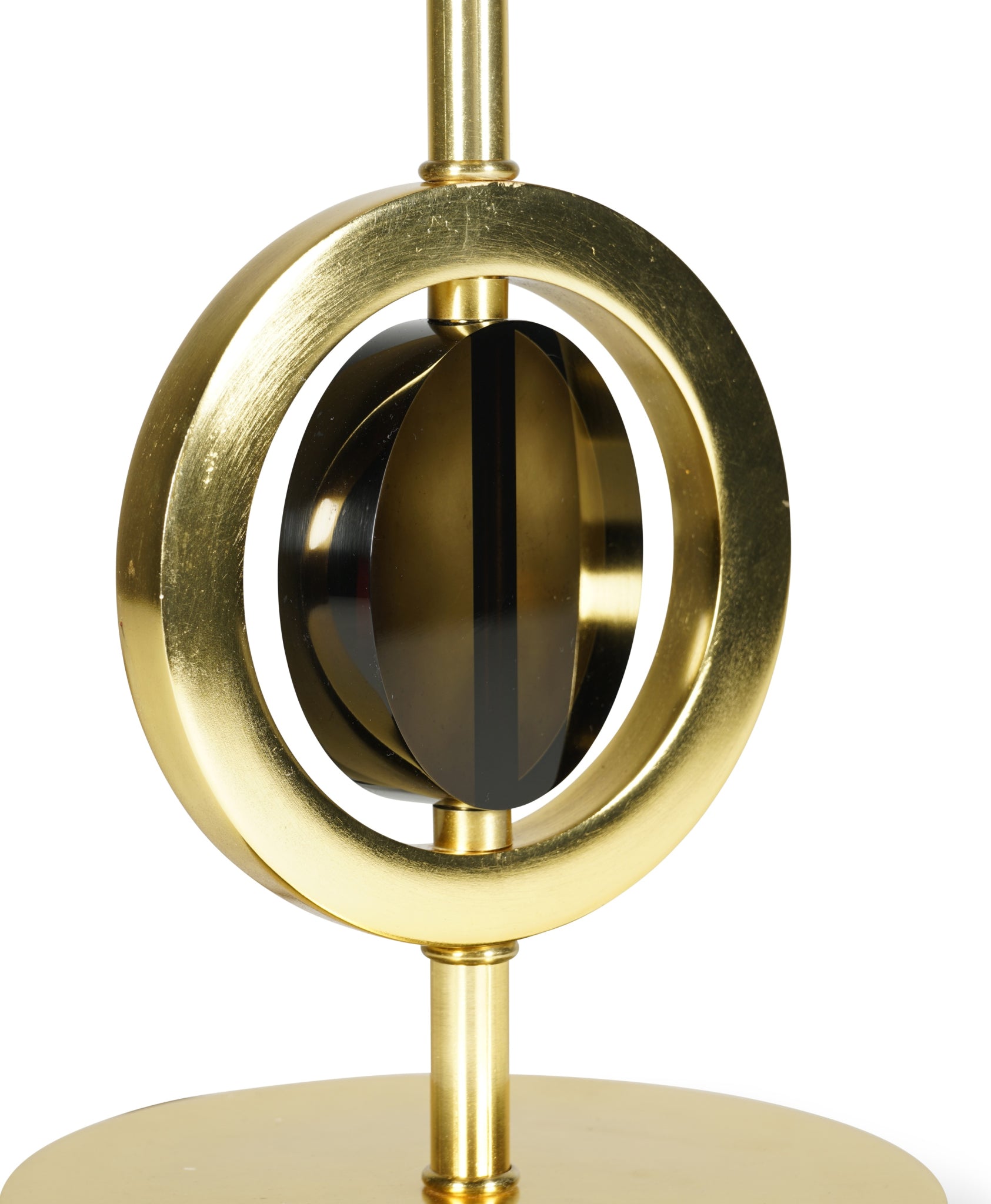 Authentic Models Art Deco Circle Lamp Circular Single, Gold