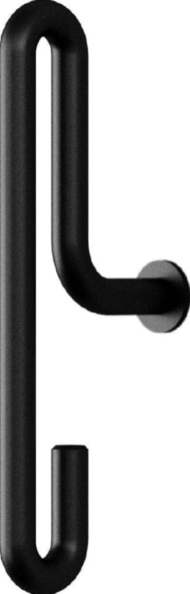 Moebe Wall Hook Set: Stylish Black Steel Hooks for Versatile Hanging