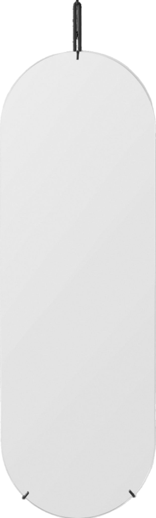 Sleek Black Moebe Wall Mirror 133 cm - Minimalist Design & Steel Frame