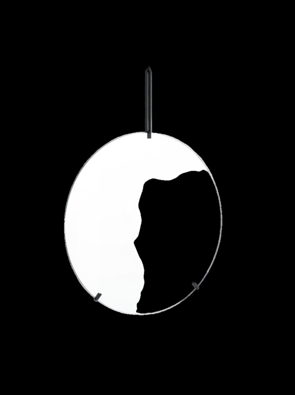 Sleek Moebe Wall Mirror Ø70 cm in Black - Minimalist Design & Style