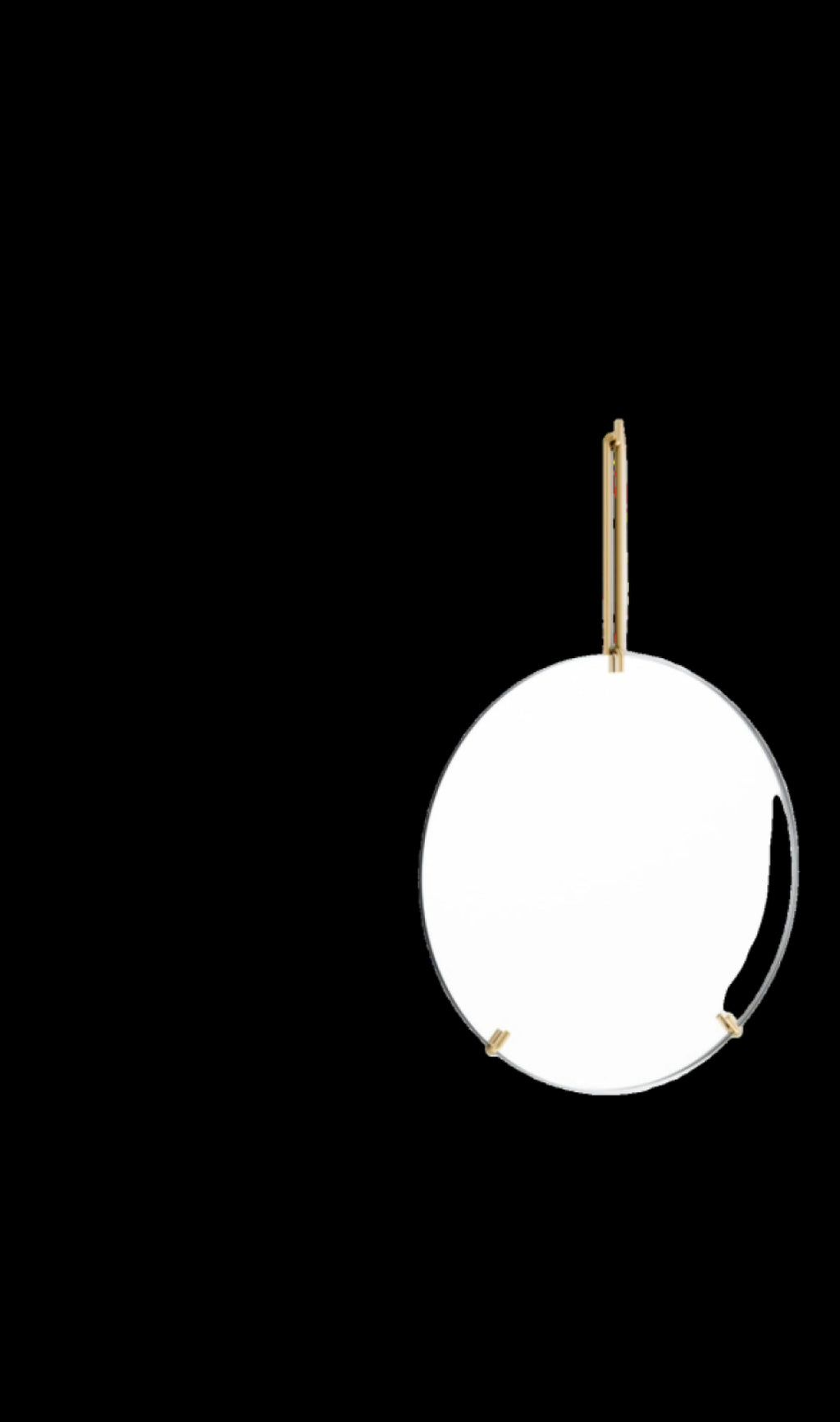 Elegant Moebe Wall Mirror Ø30 cm in Brass - Minimalist Design Decor