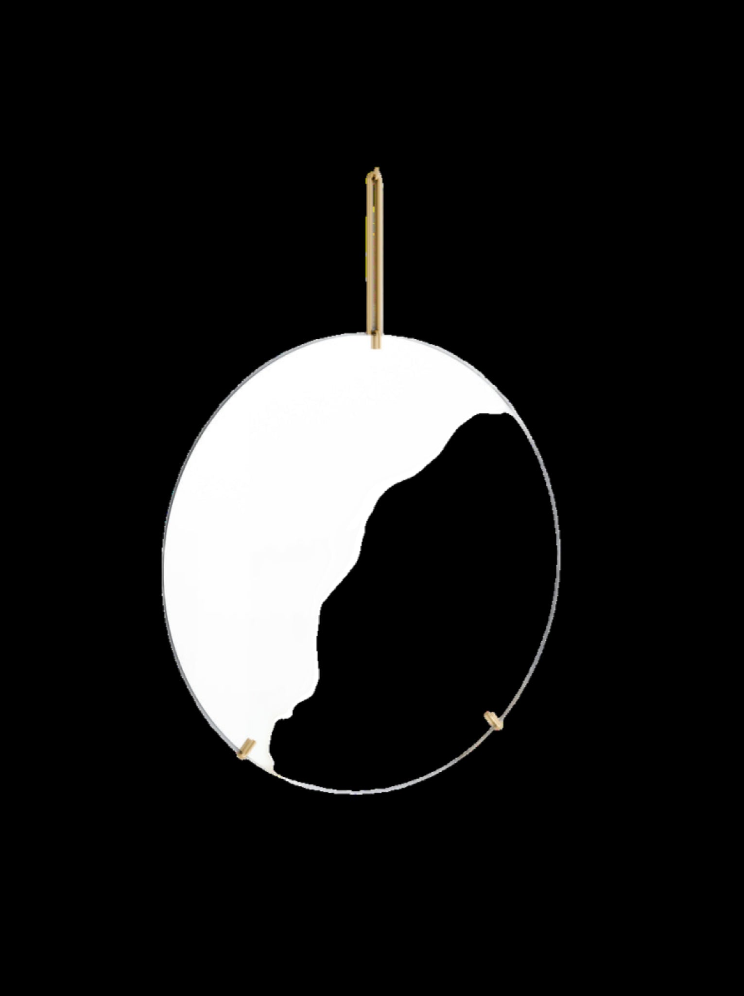 Elegant Moebe Wall Mirror Ø70 cm in Brass - Minimalist Design Decor