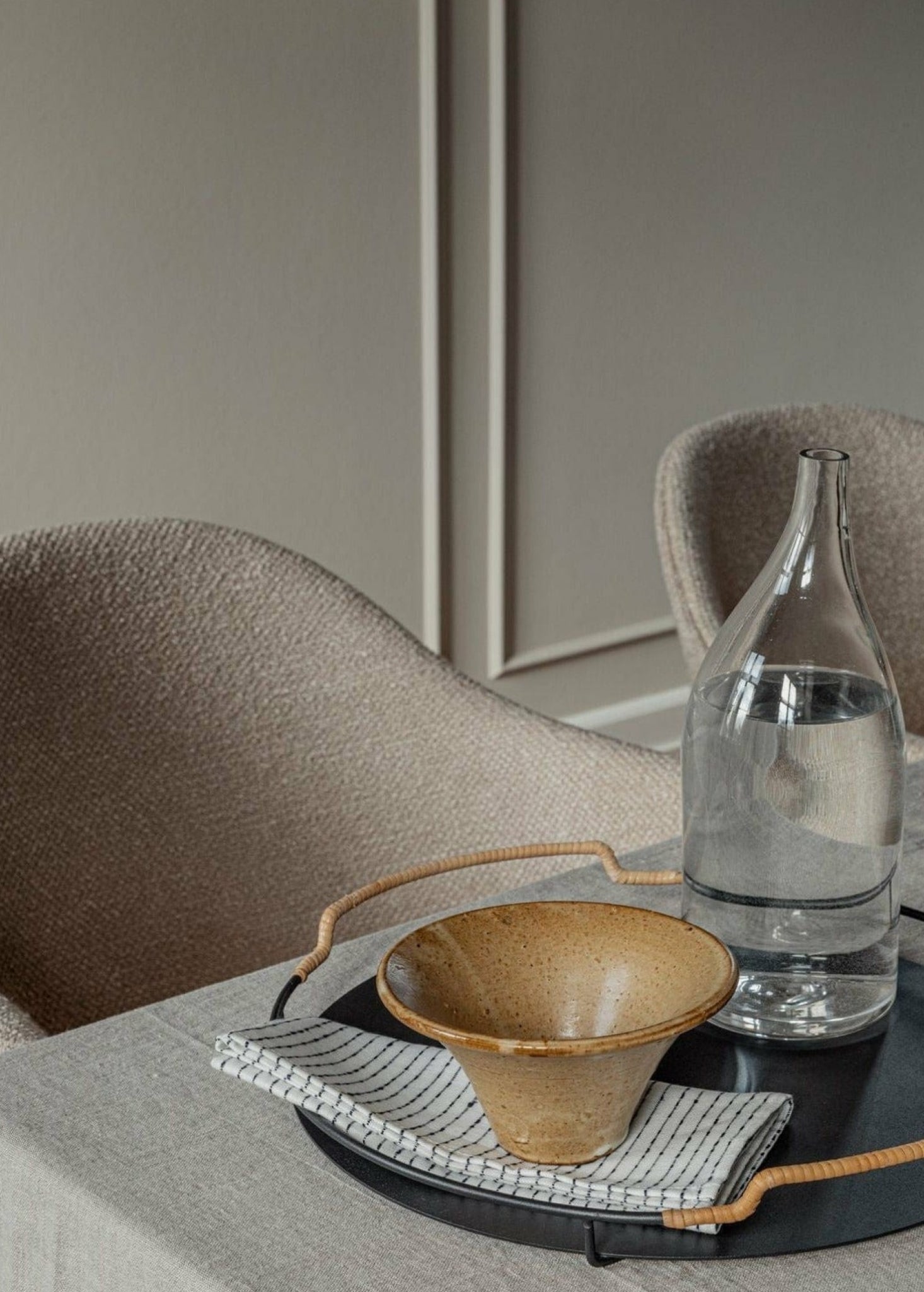 Audo Copenhagen Harbour Dining Dark Stained Oak, Burned Red