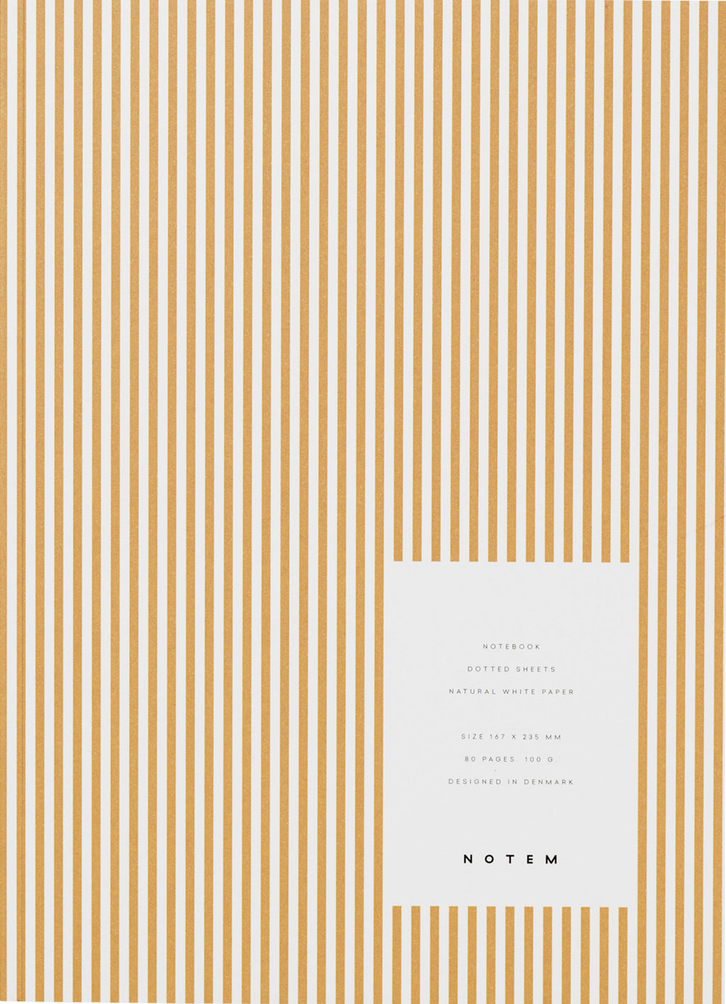 Notem Studio Vita Notebook Medium, Ochre Lines