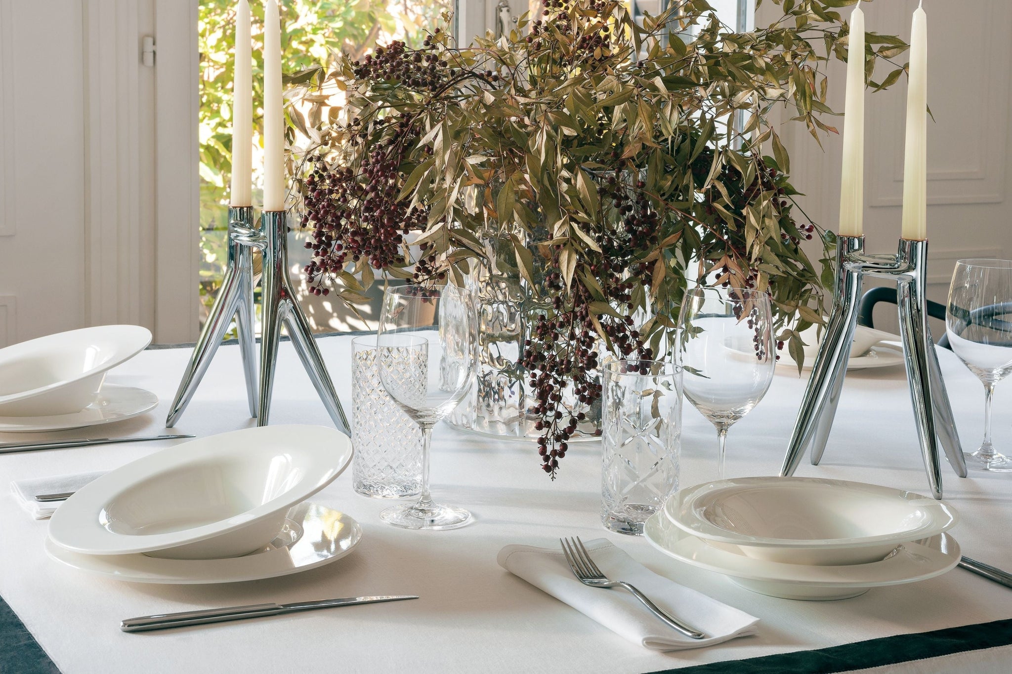 Kartell Abbracciaio Candelabra, White