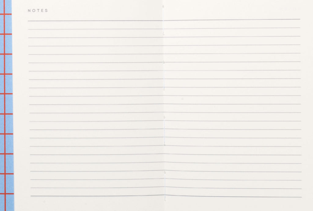 Notem Studio Uma Flat Lay Paper Notebook Small, Light Blue