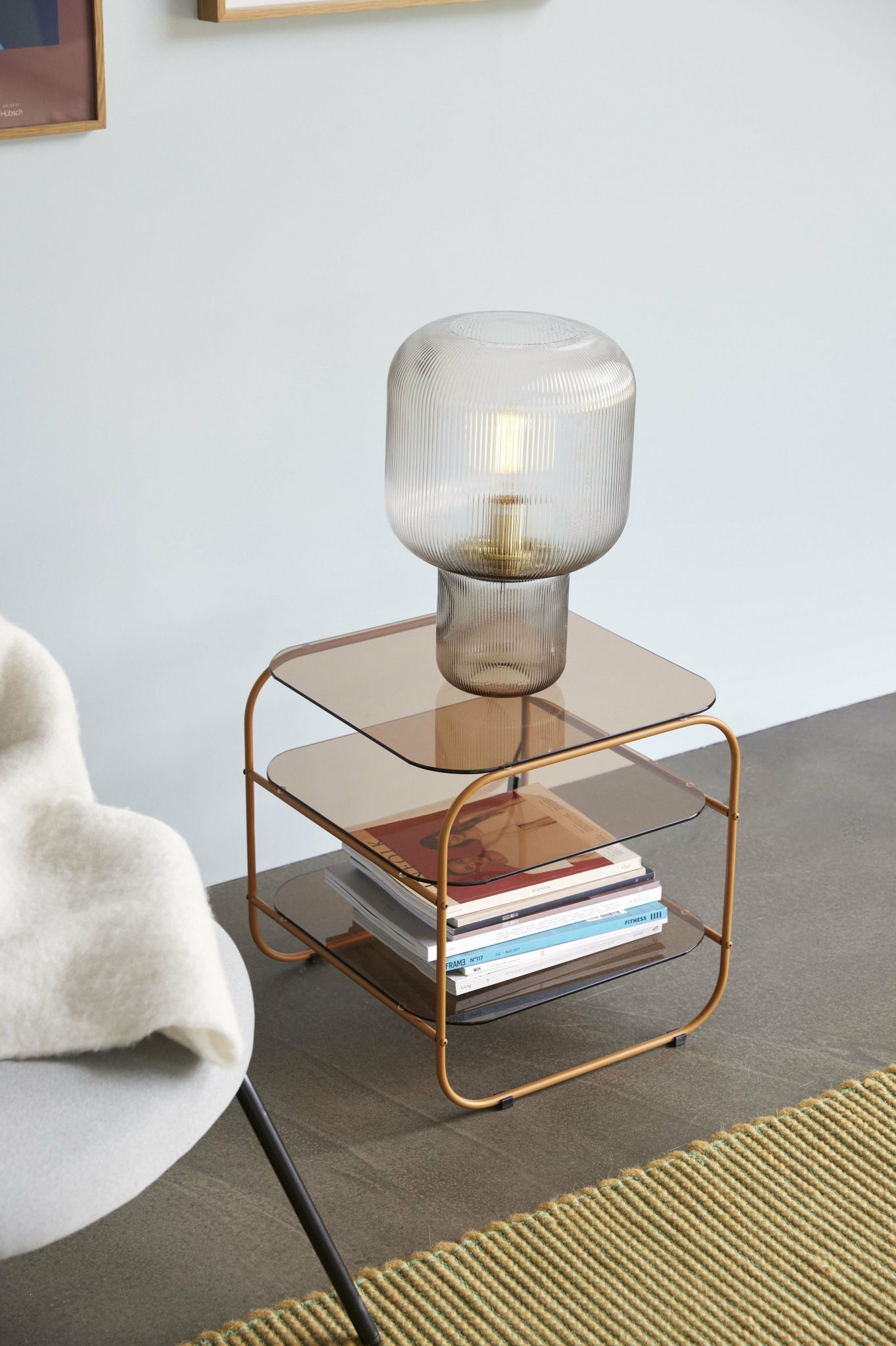 Hübsch Echo Side Table, Ambe