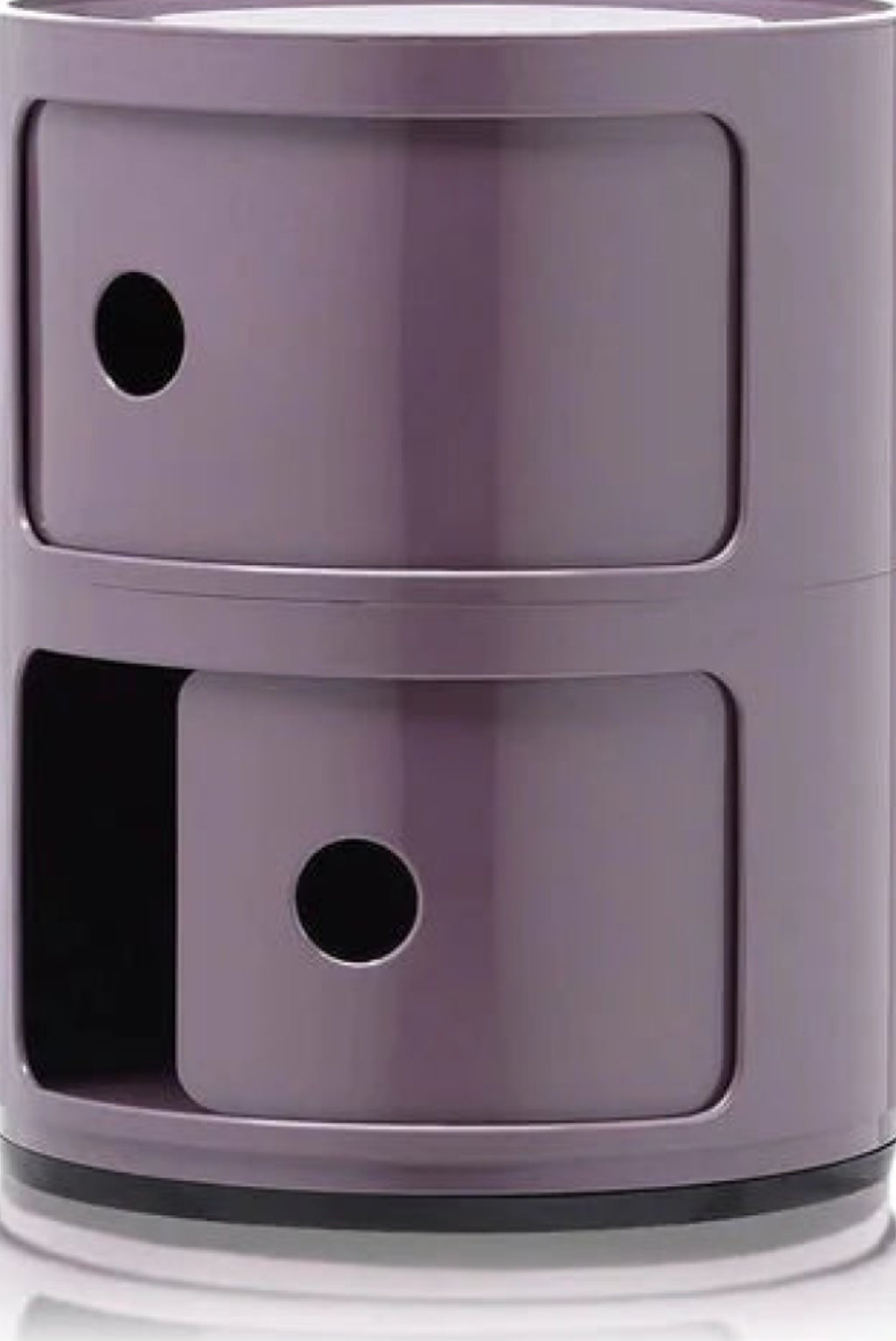 Kartell Componibili Classic Container 2 Elements, Silver