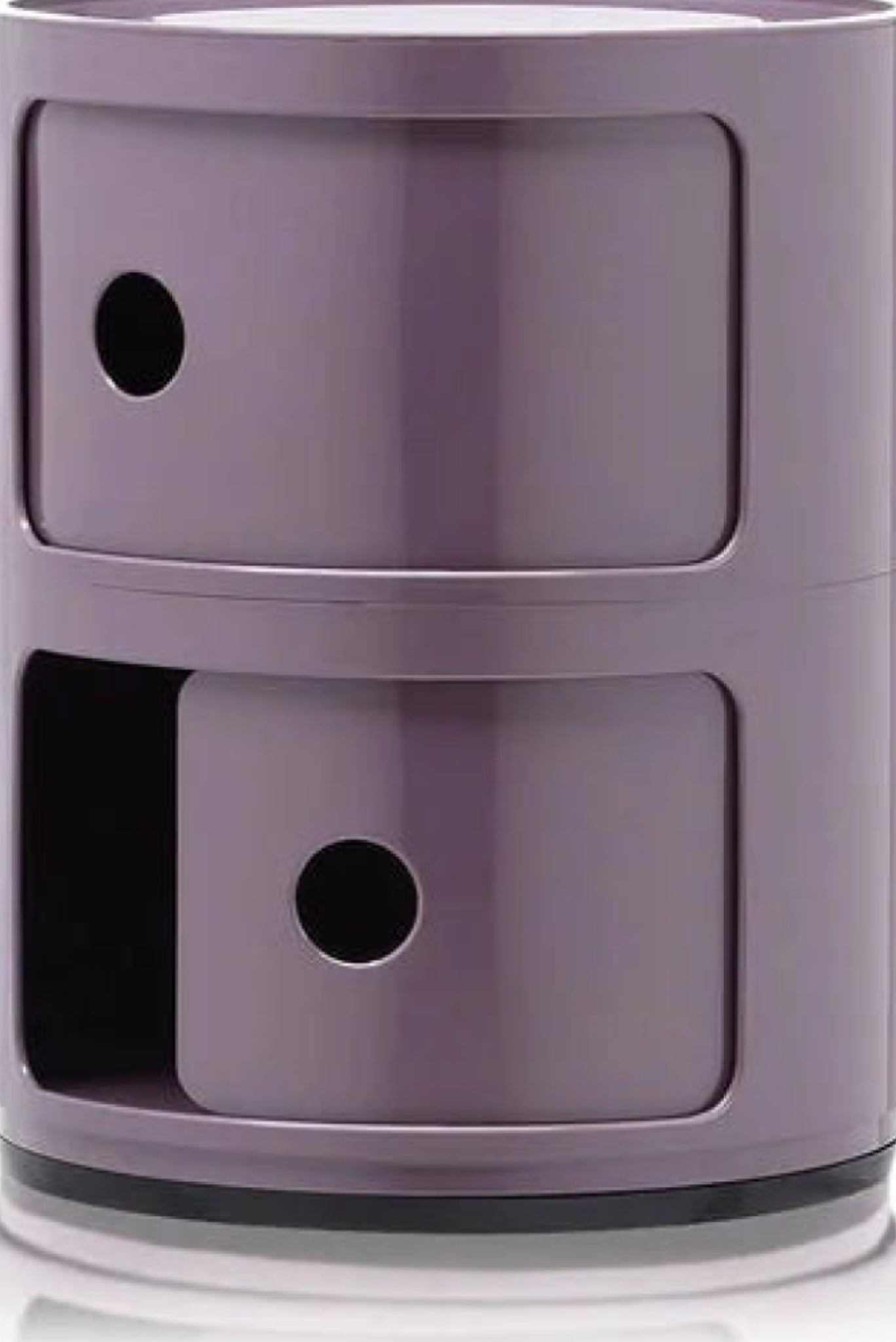 Kartell Componibili Classic Container 2 Elements, Silver