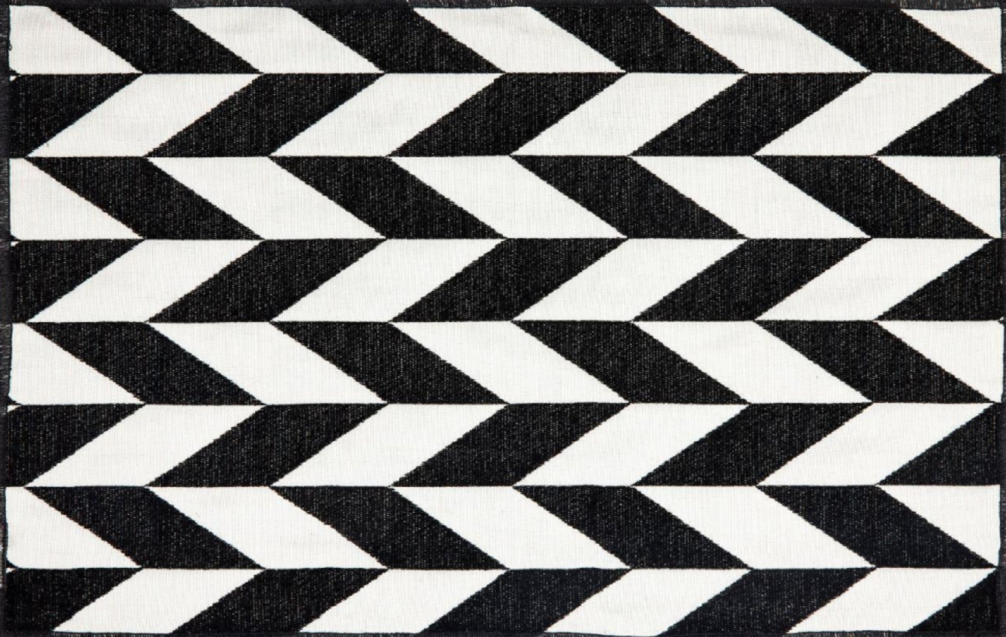 Dutchdeluxes placemat set of 4 Black & White, Fishbone