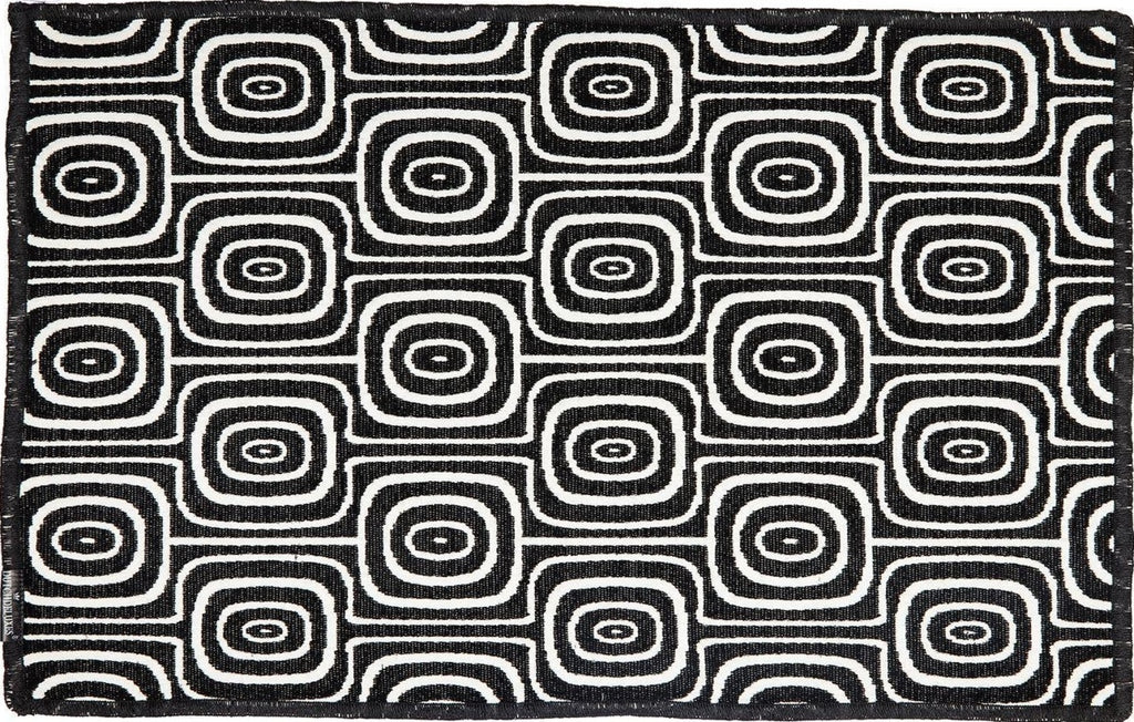 Dutchdeluxes placemat Set of 4 Black & White, Monkey Eyes