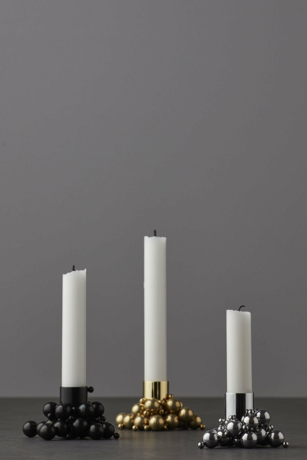 Gejst Molekyl Magnetic Candle Holder Chrome Steel Ø 2.5 X H 3.3 Cm