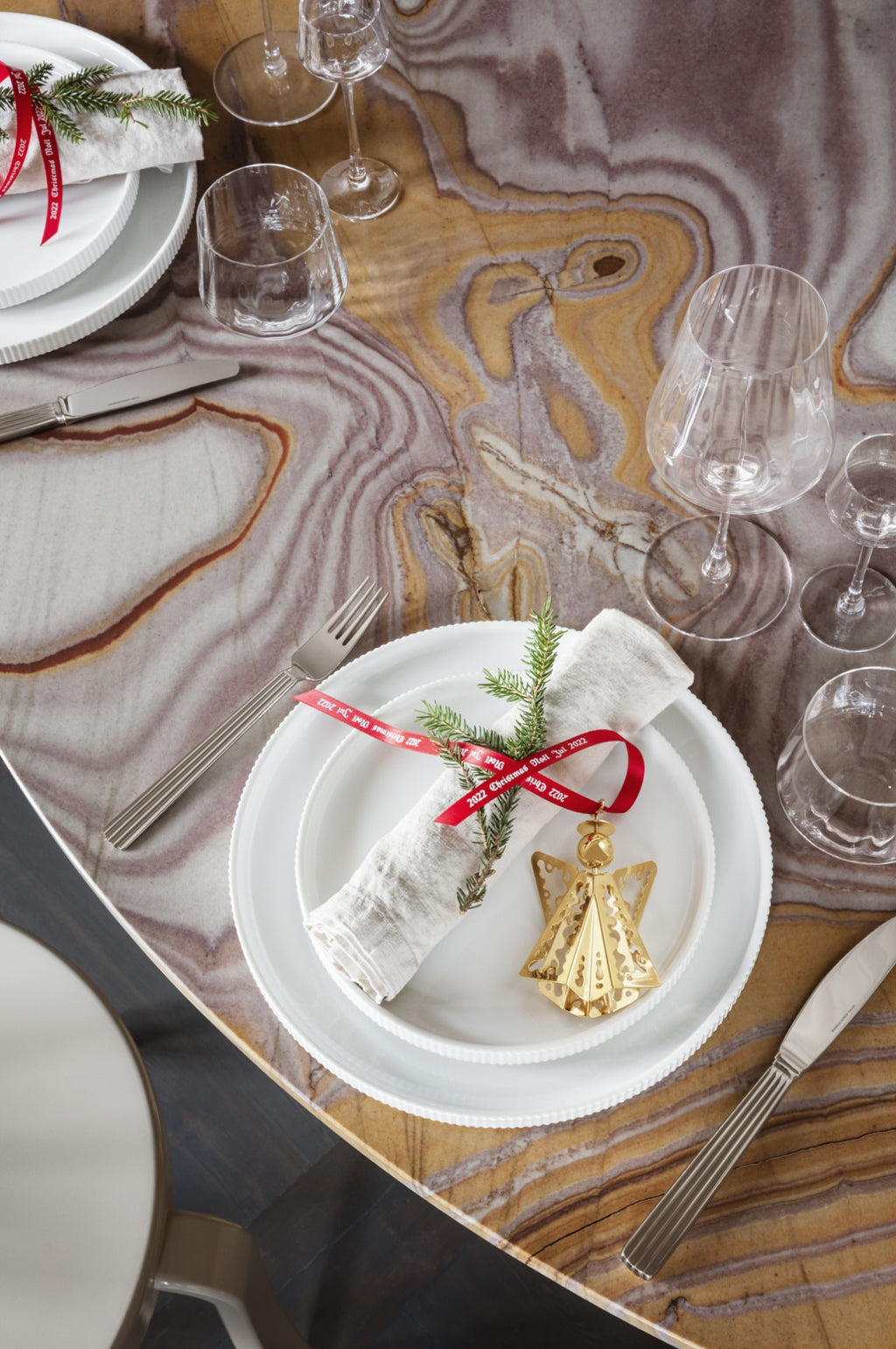 Georg Jensen Christmas Mobile Lace Angel , Gold Plated