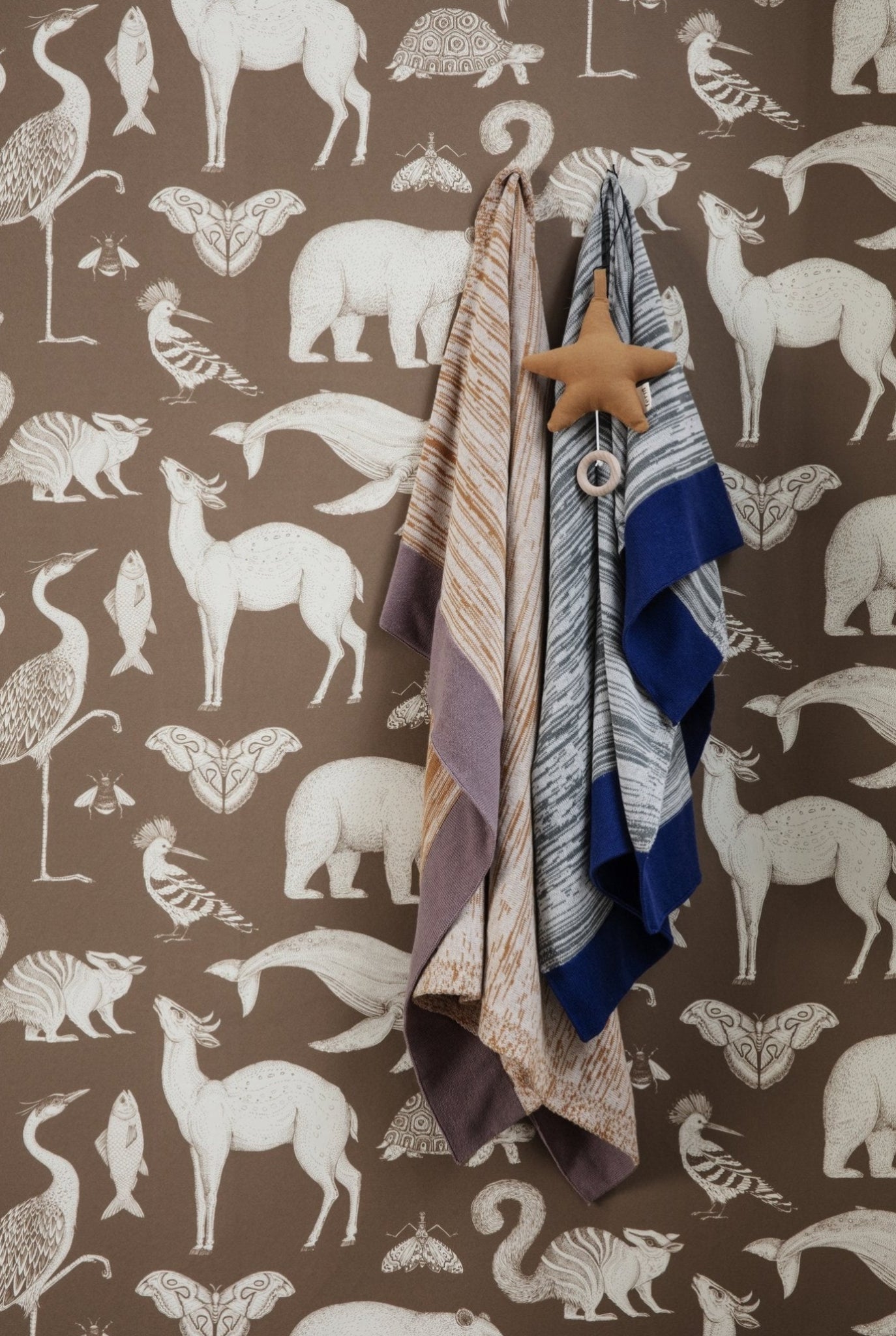 Ferm Living Katie Scott Wallpaper Animal, Caramel