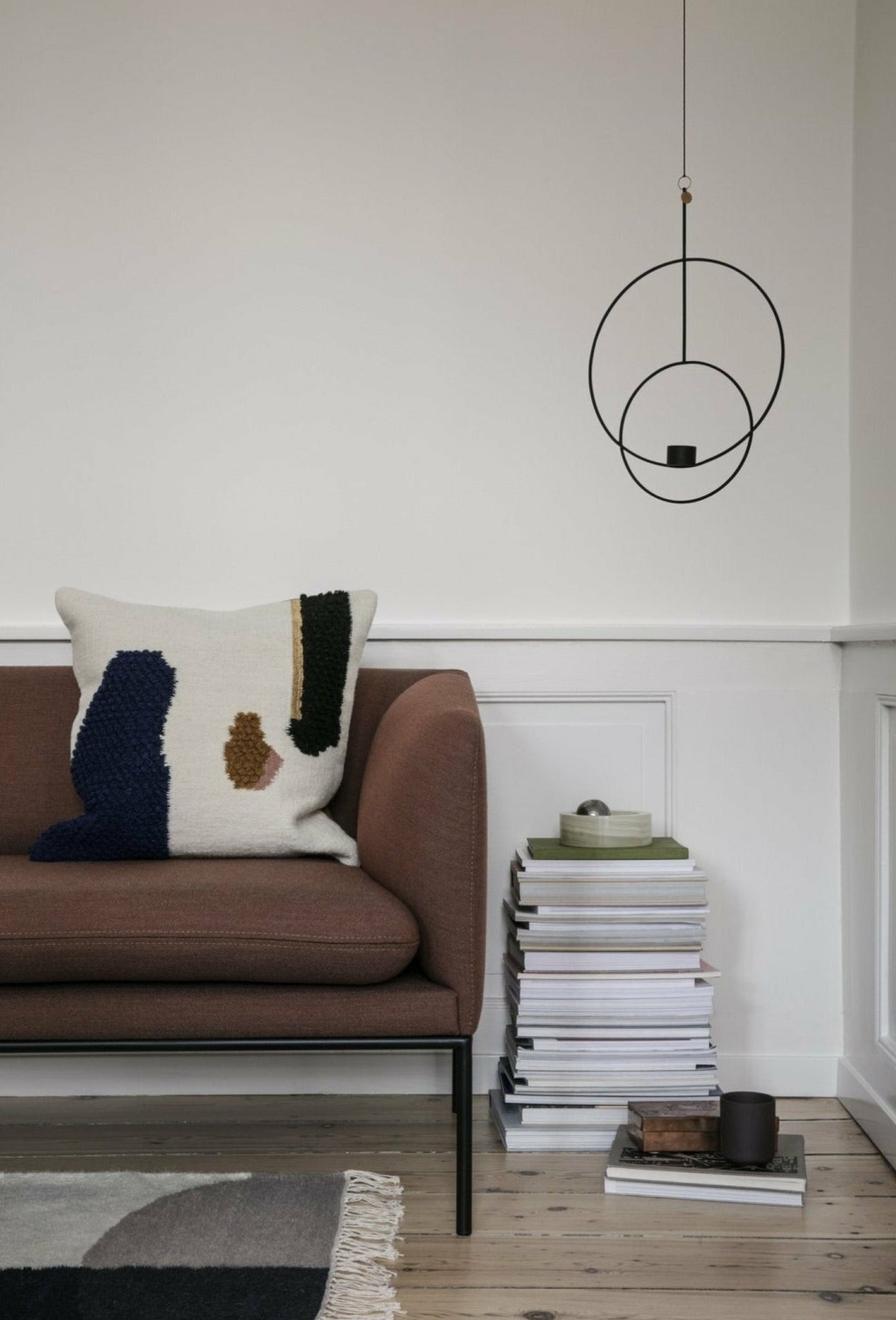 Ferm Living Kelim Borders Mat, 50x70cm