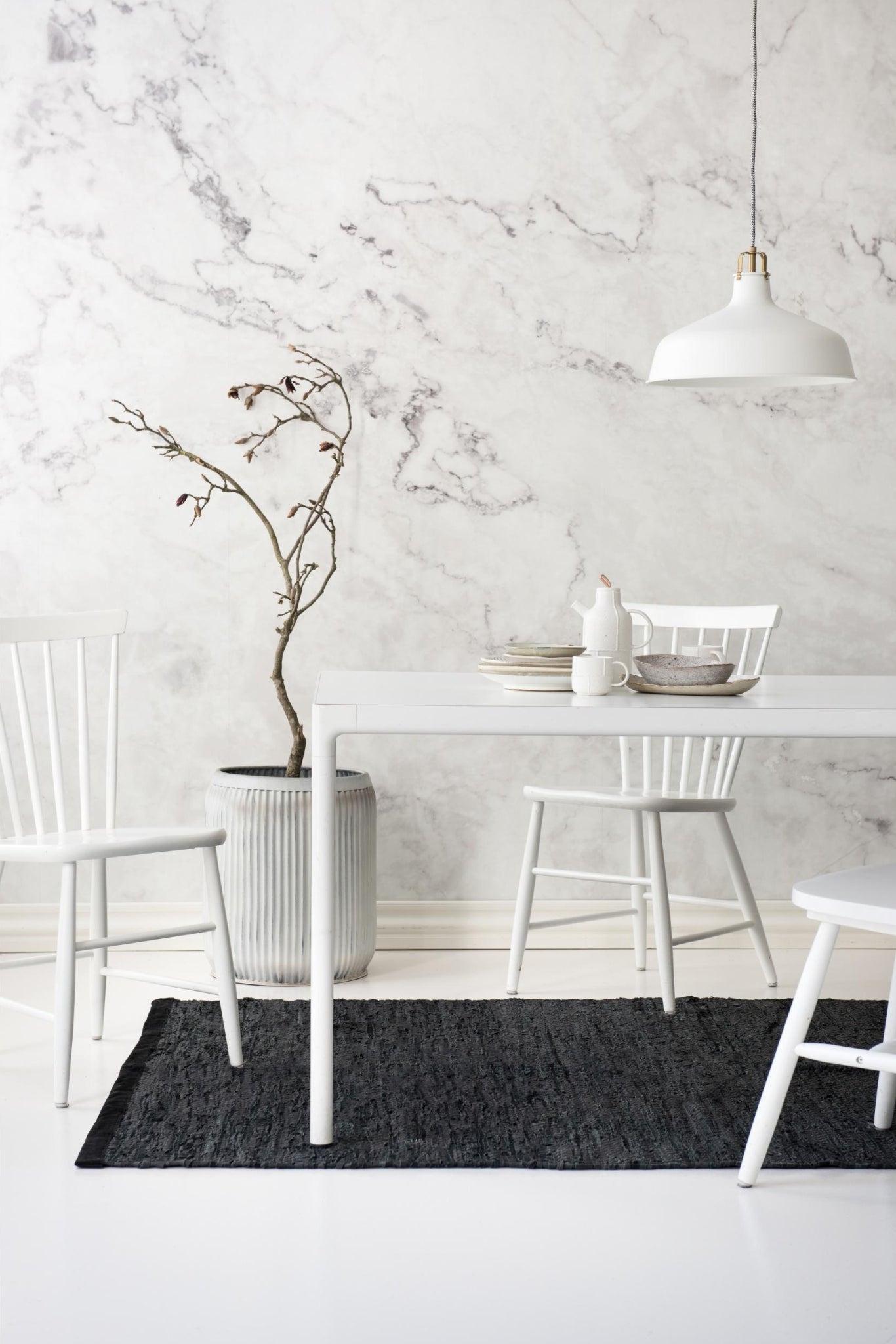 Rug Solid Leather Rug Black, 60 X 90 Cm