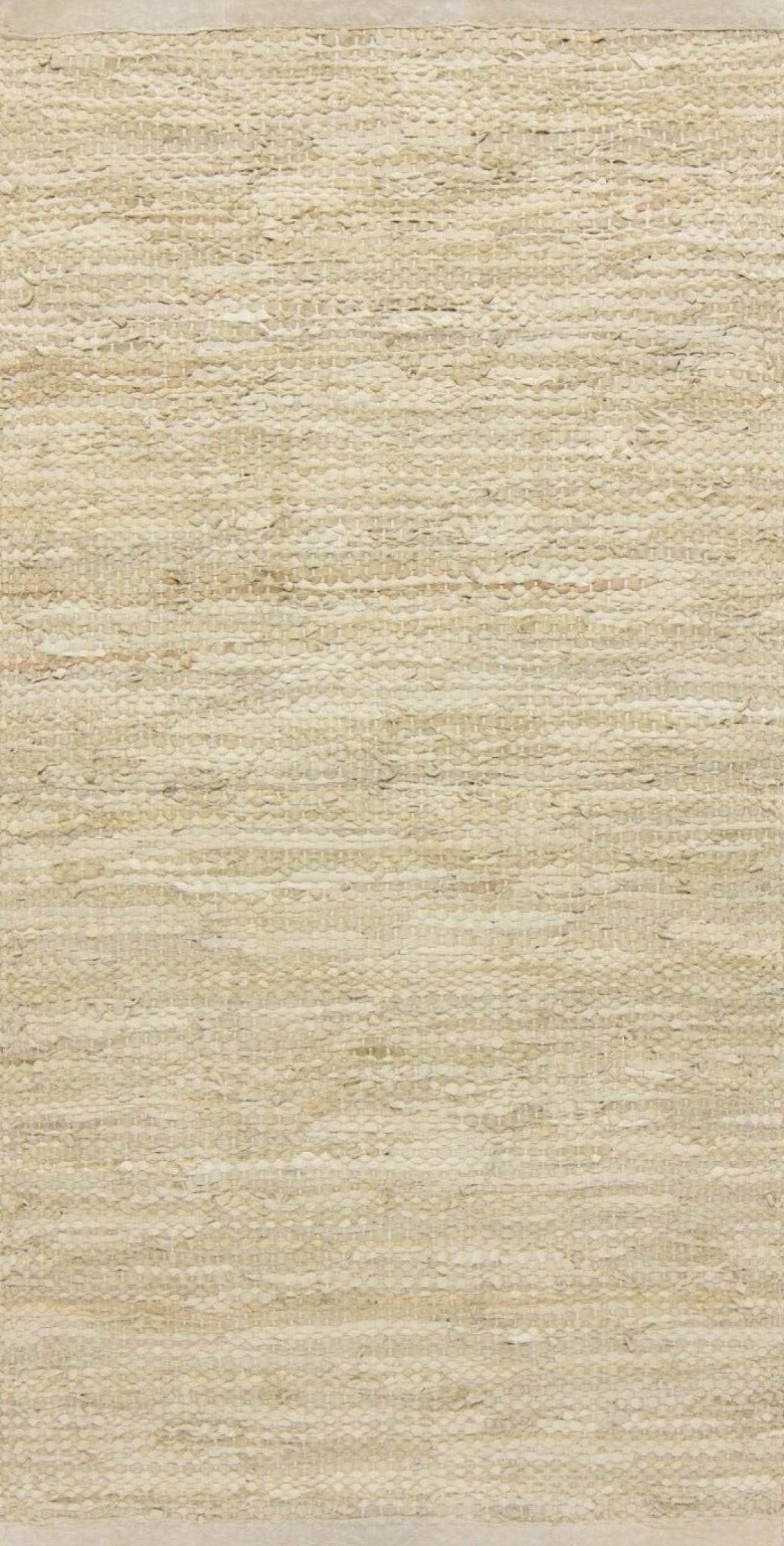 Rug Solid Leather Carpet Beige, 60 X 90 Cm