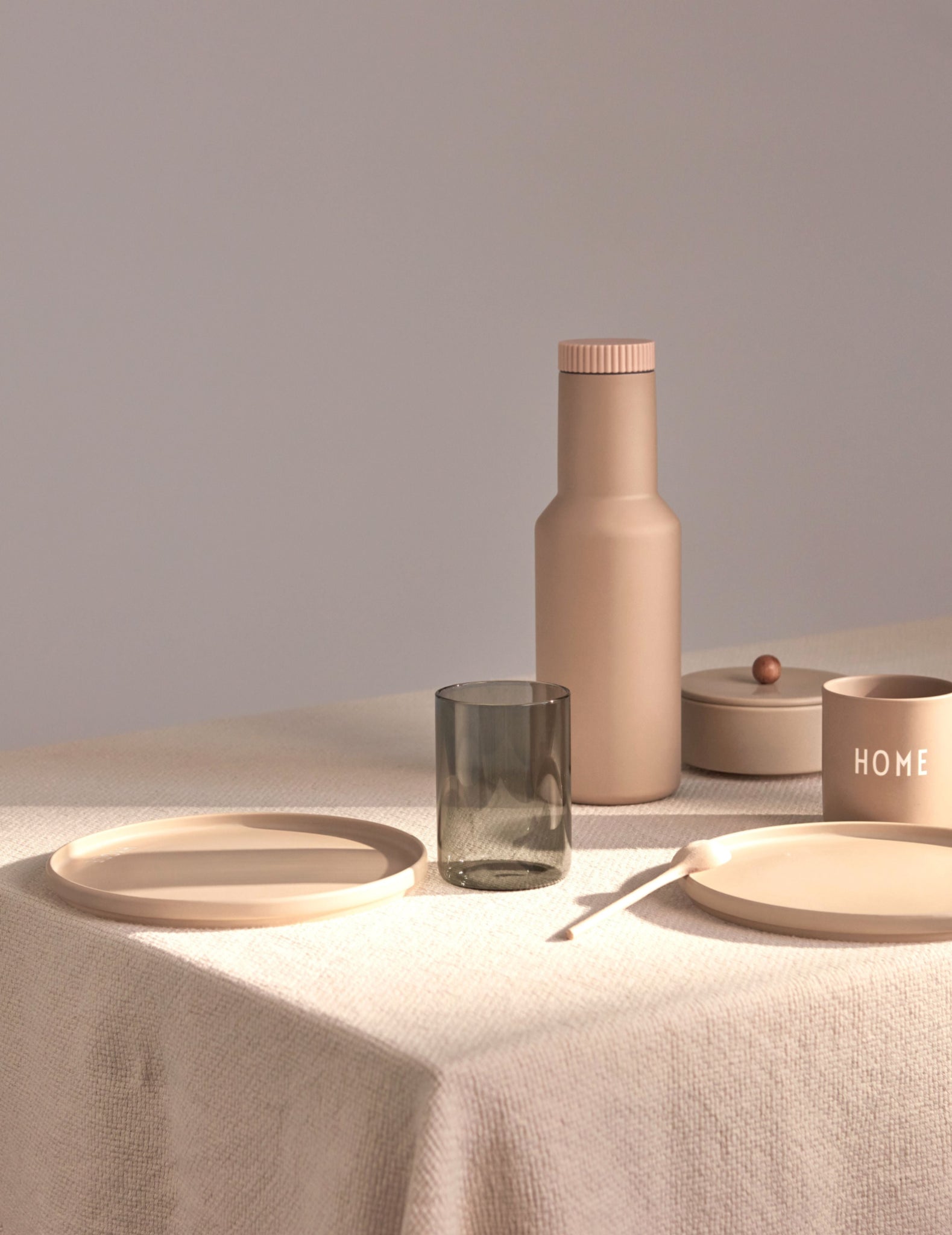 Design Letter's Favorite Drinking Glass Set of 2, Smoke