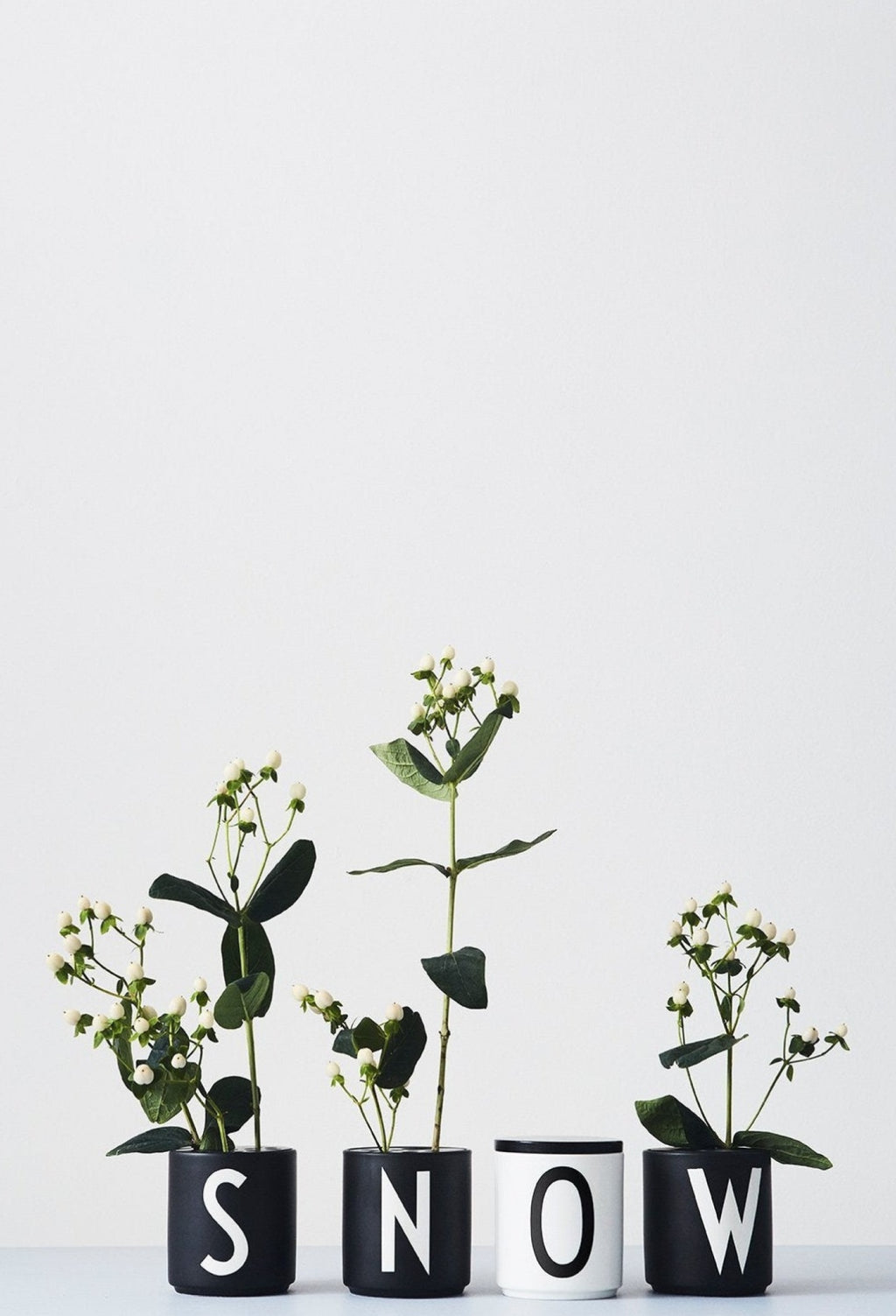 Design Letters Personal Porcelain MUG A-Z, White, H