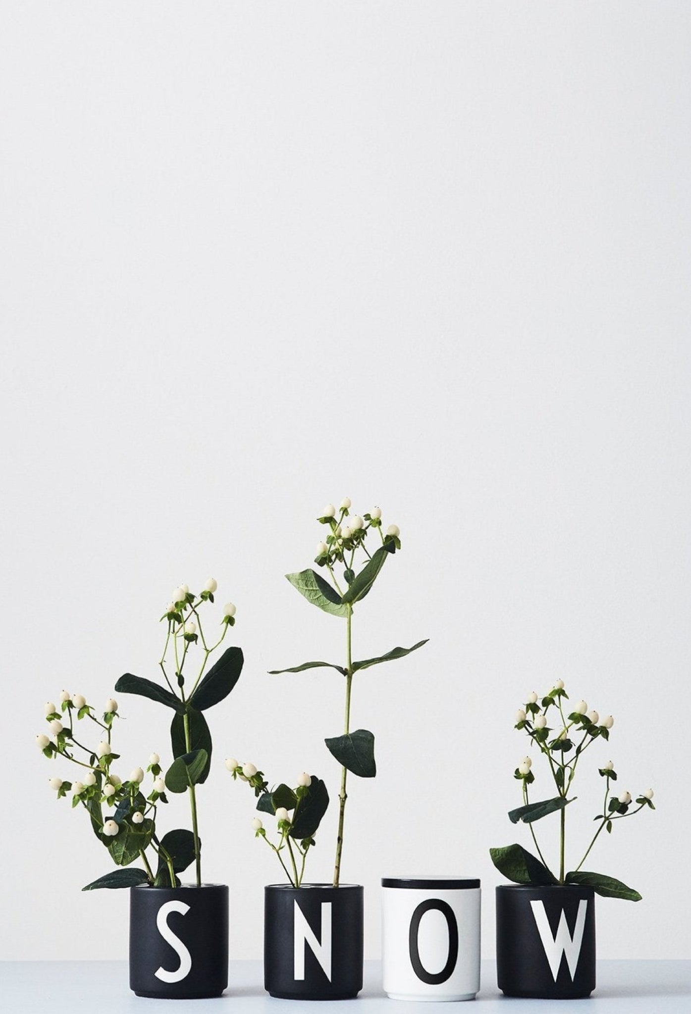 Design Letters Personal Porcelain MUG A-Z, White, H