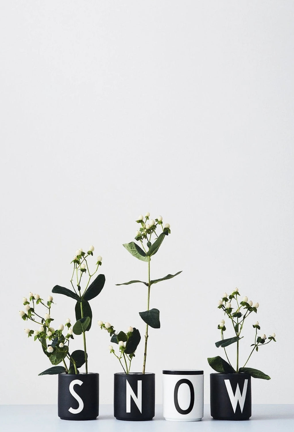 Design Letters Personal Porcelain Mug A-Z, White, I