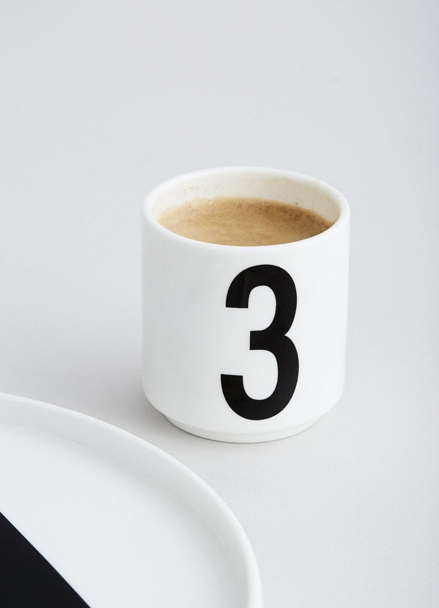 Design Letters Espresso Cups 1-4 Set, White