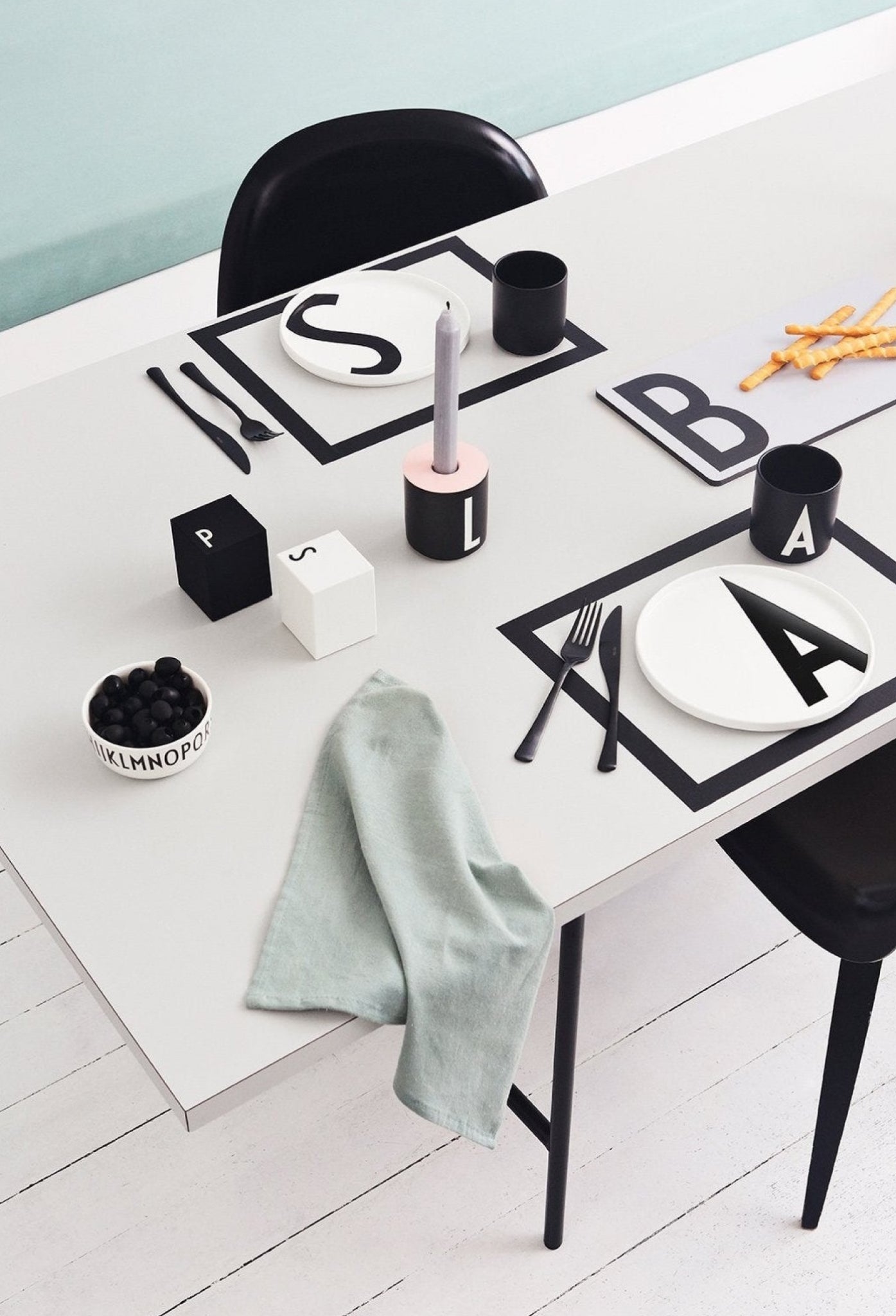 Design Letters Personal Porcelain Plate A-Z, B