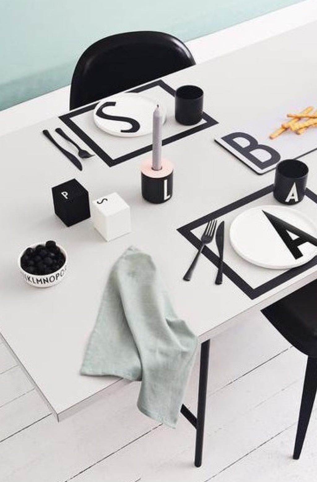 Design Letters Personal Porcelain Plate A-Z, P