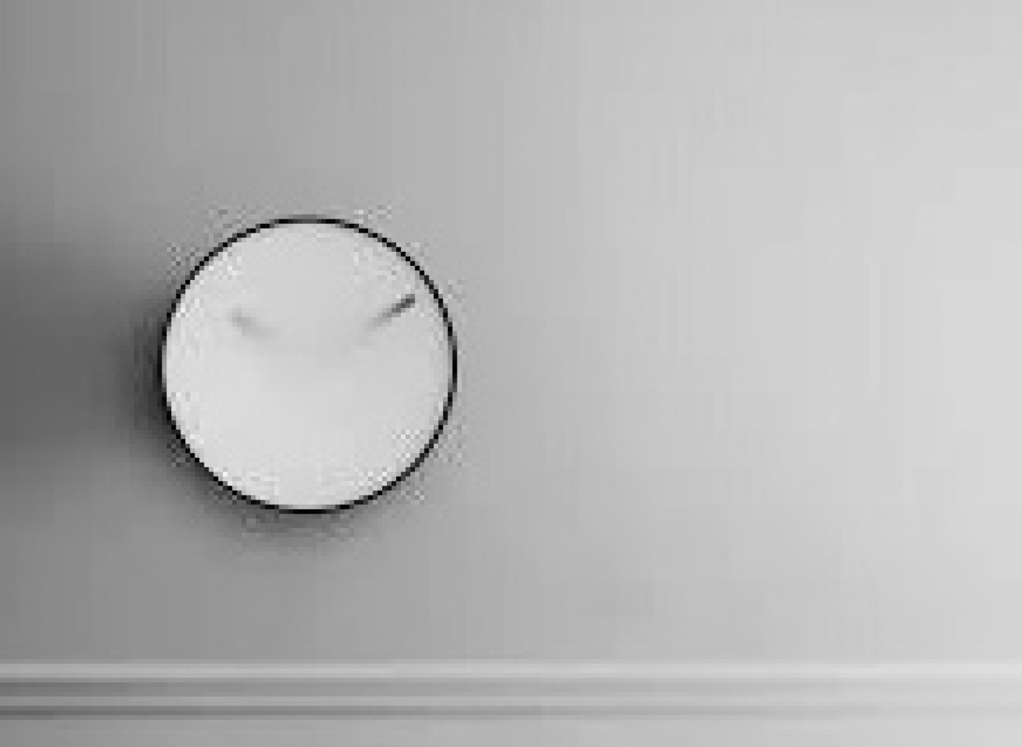 Gejst MOMENTT Wall Clock 30cm White — Milky Glass, Steel & Acrylic