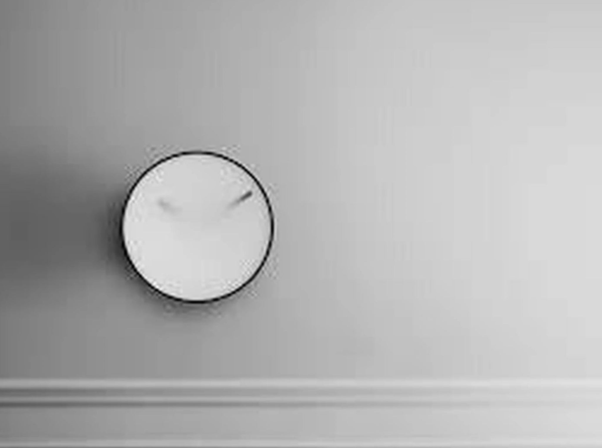 Gejst Momentt Wall Clock 30cm White — Milky Glass, Steel & Acrylic