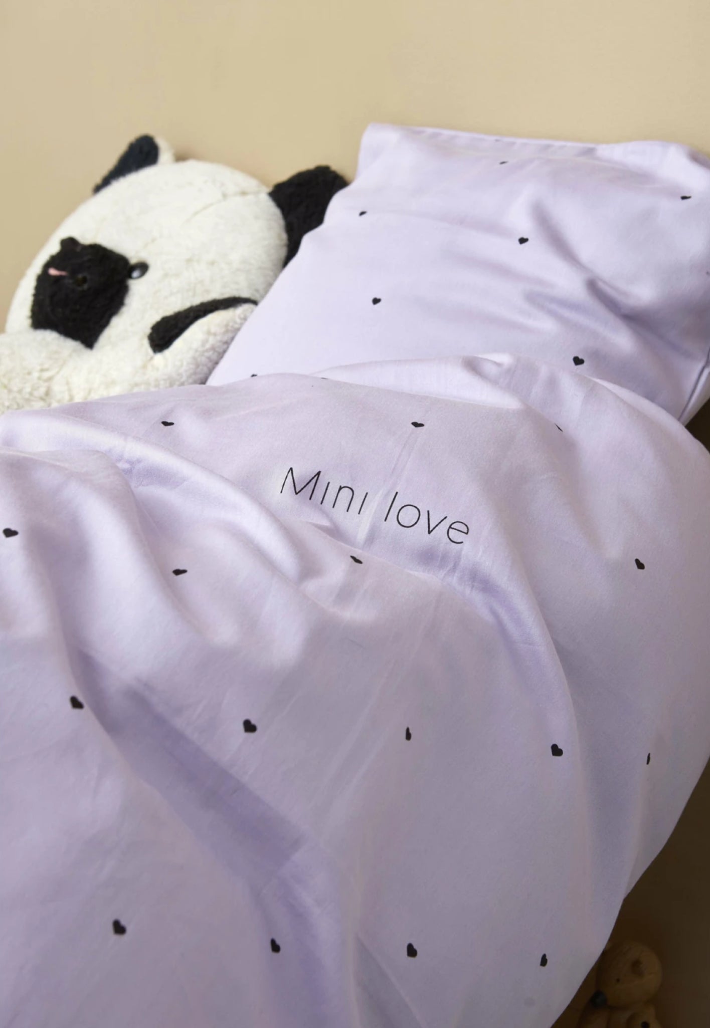 Design Letters Mini Love Baby Pillowcases and Duvet Covers 70x100 cm, lavender