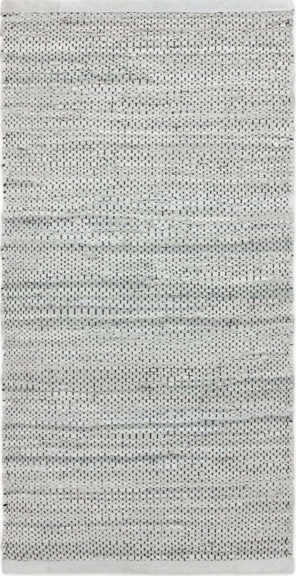 Rug Solid Leather Rug Light Grey, 140 X 200 Cm