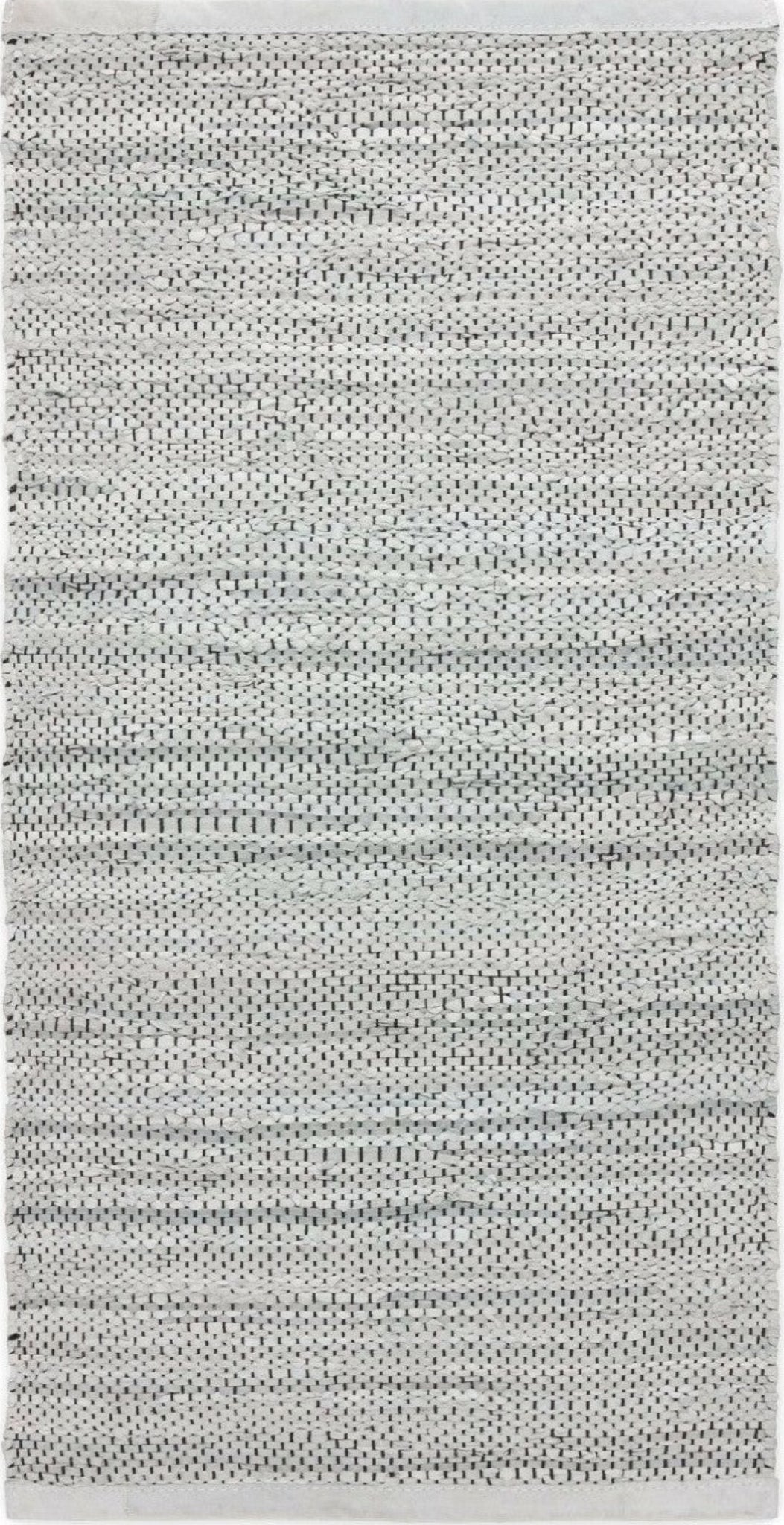 Rug Solid Leather Rug Light Grey, 140 X 200 Cm