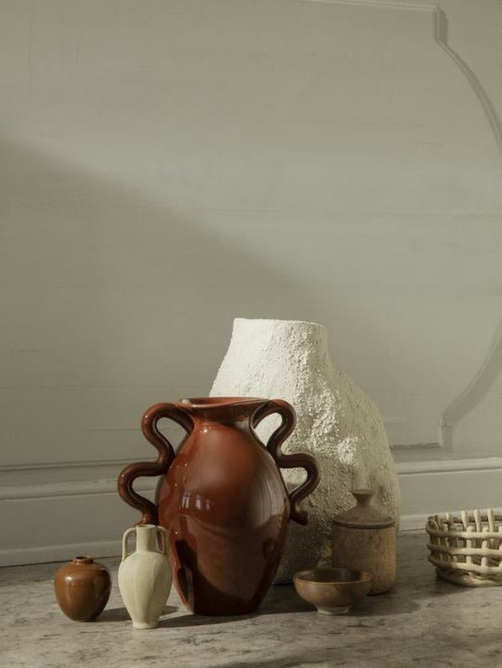 Ferm Living Ary Mini Vase Large, Brown