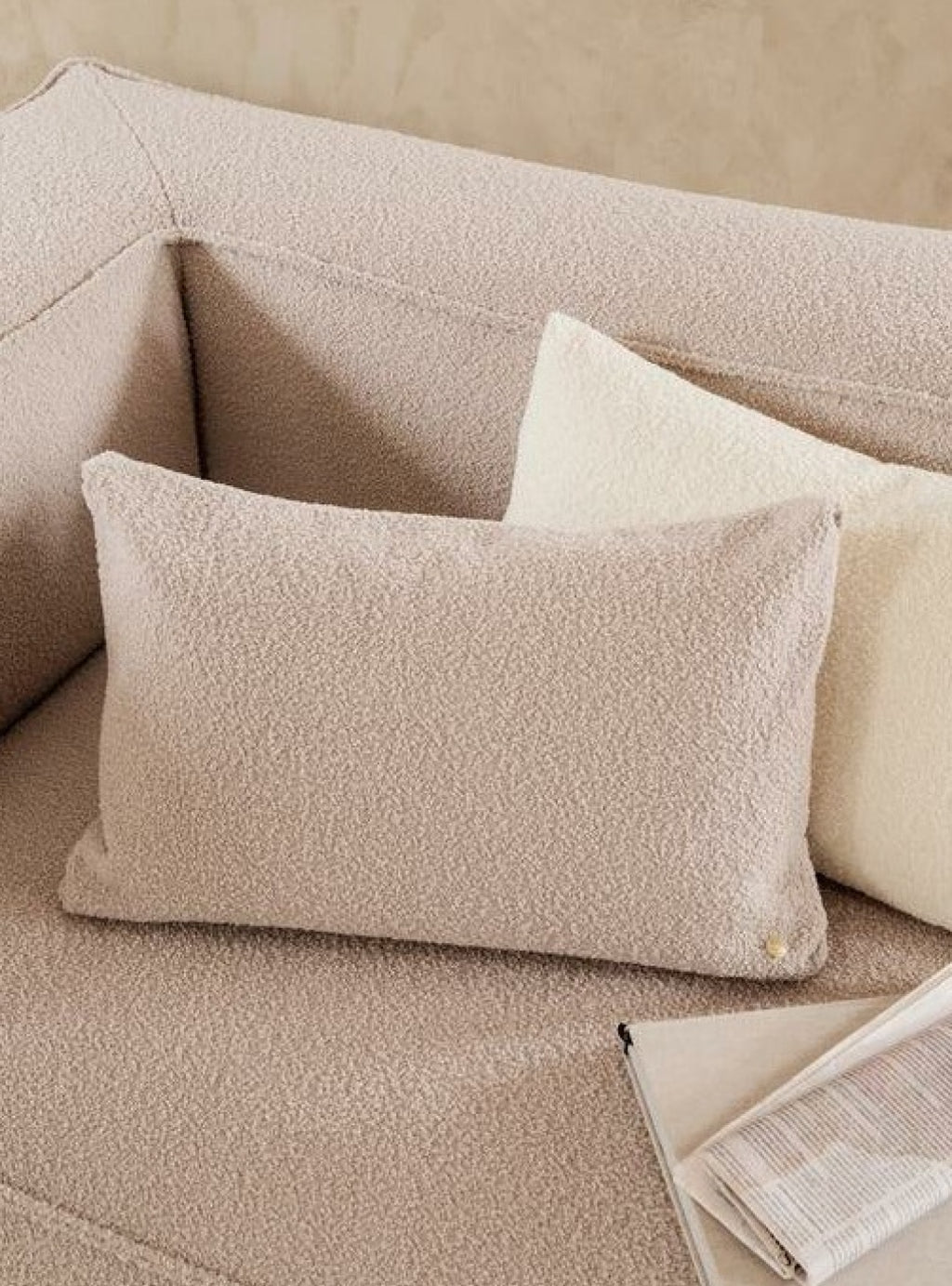 Ferm Living Clean Cushion, Natural