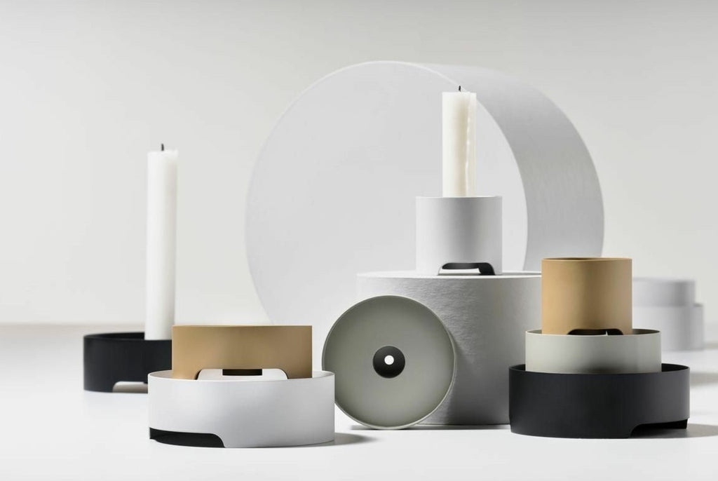 Zone Denmark Singles Candle Holder ø 9 Cm, Mud